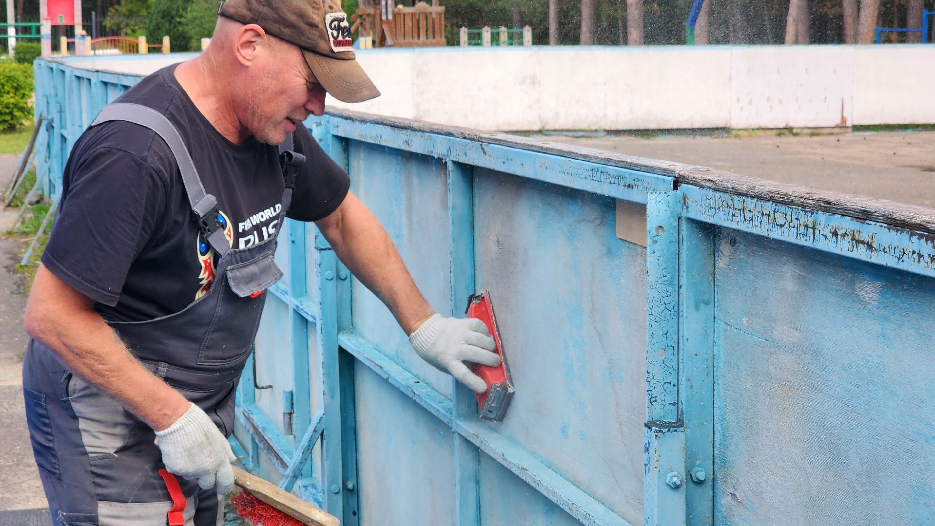 протвино, дс импульс, хоккейная коробка, спорт, подготовка к спортивному сезону,