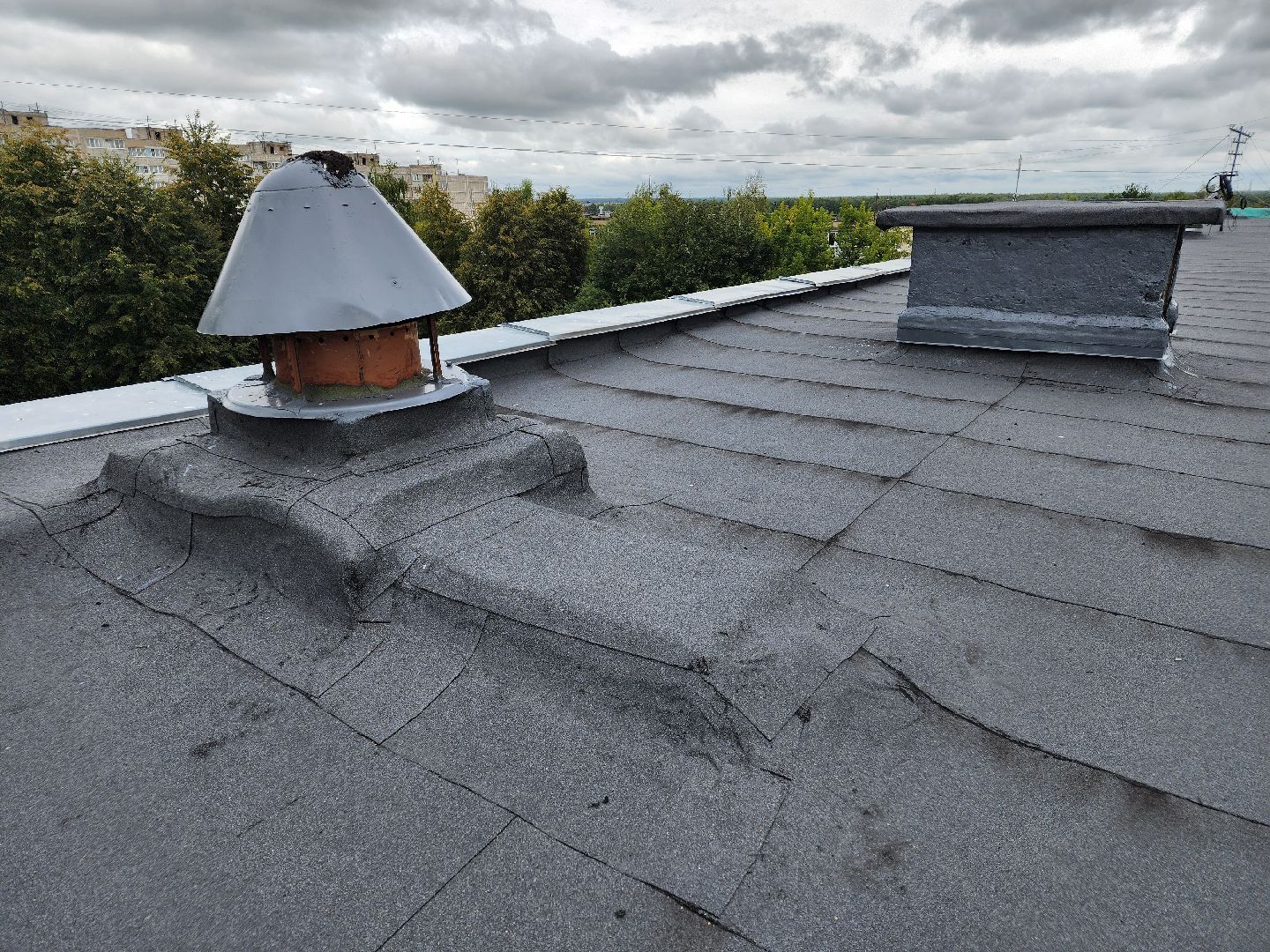 Чехов, школа 8, ремонт кровли, замена покрытия кровли, линокром, муниципальная программа Образование, гидроизоляция, теплоизоляция,