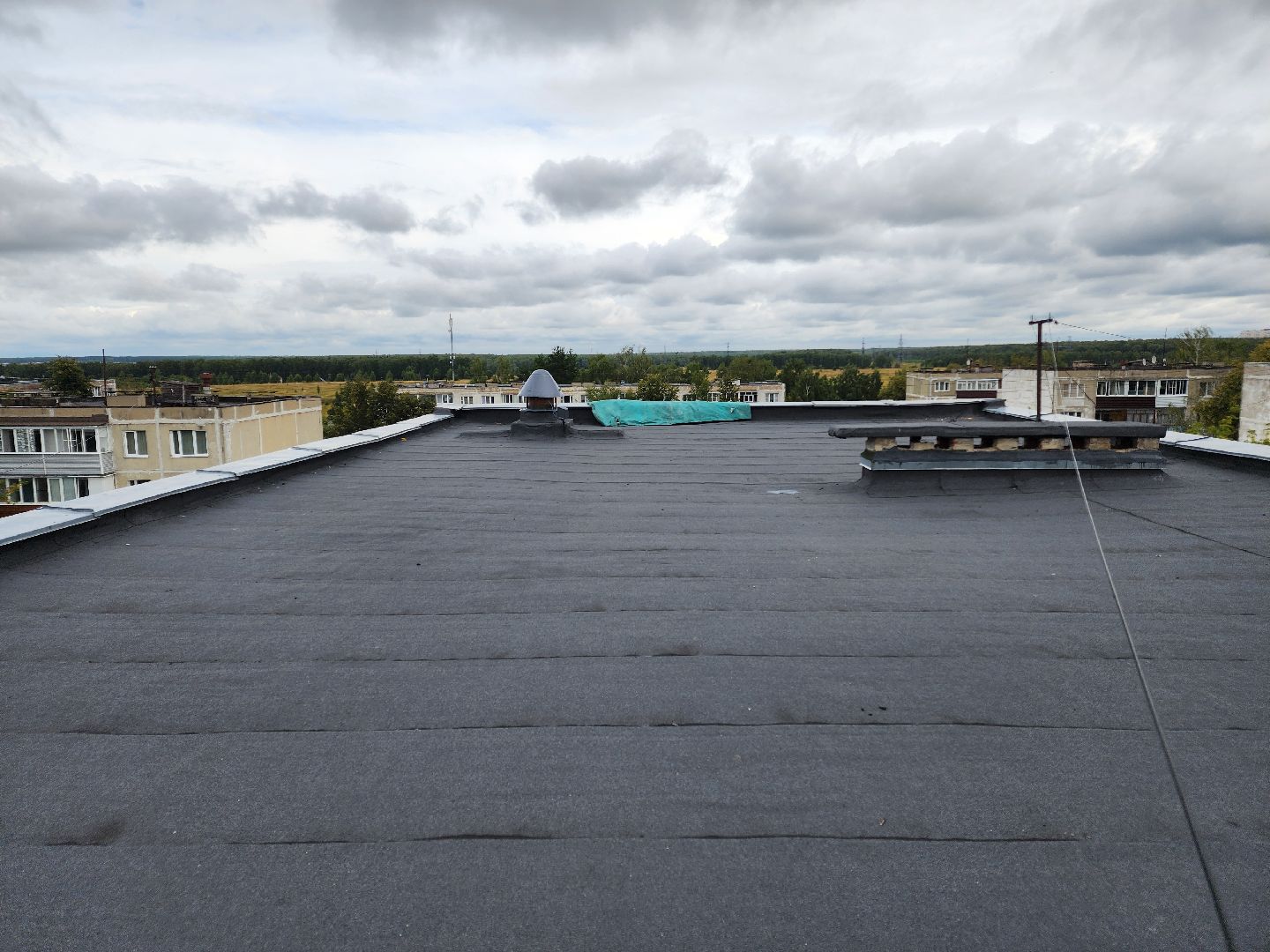 Чехов, школа 8, ремонт кровли, замена покрытия кровли, линокром, муниципальная программа Образование, гидроизоляция, теплоизоляция,