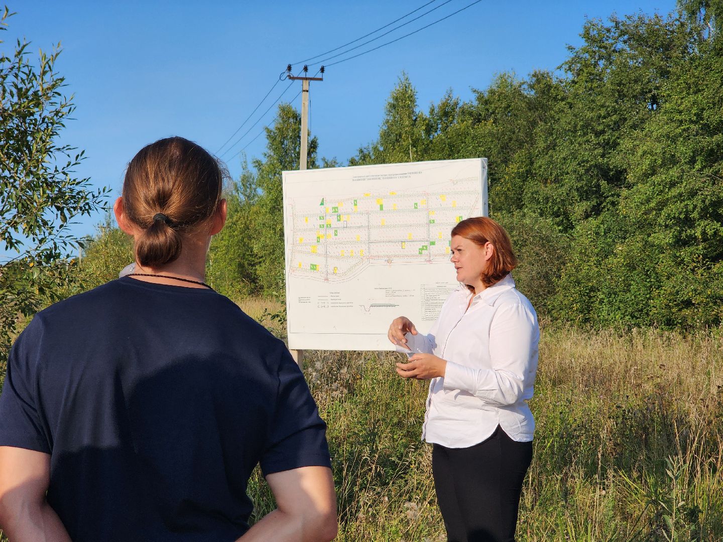 Дубна, Юркино, Строительство дороги, Встреча с жителями,