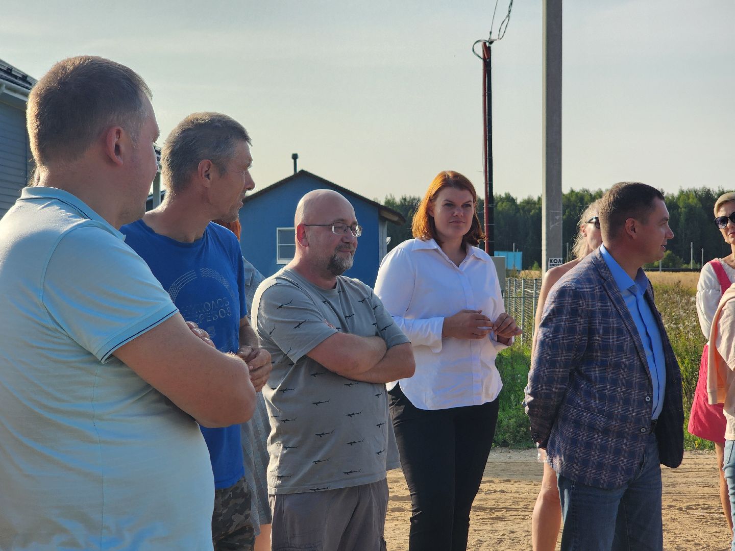 Дубна, Юркино, Строительство дороги, Встреча с жителями,