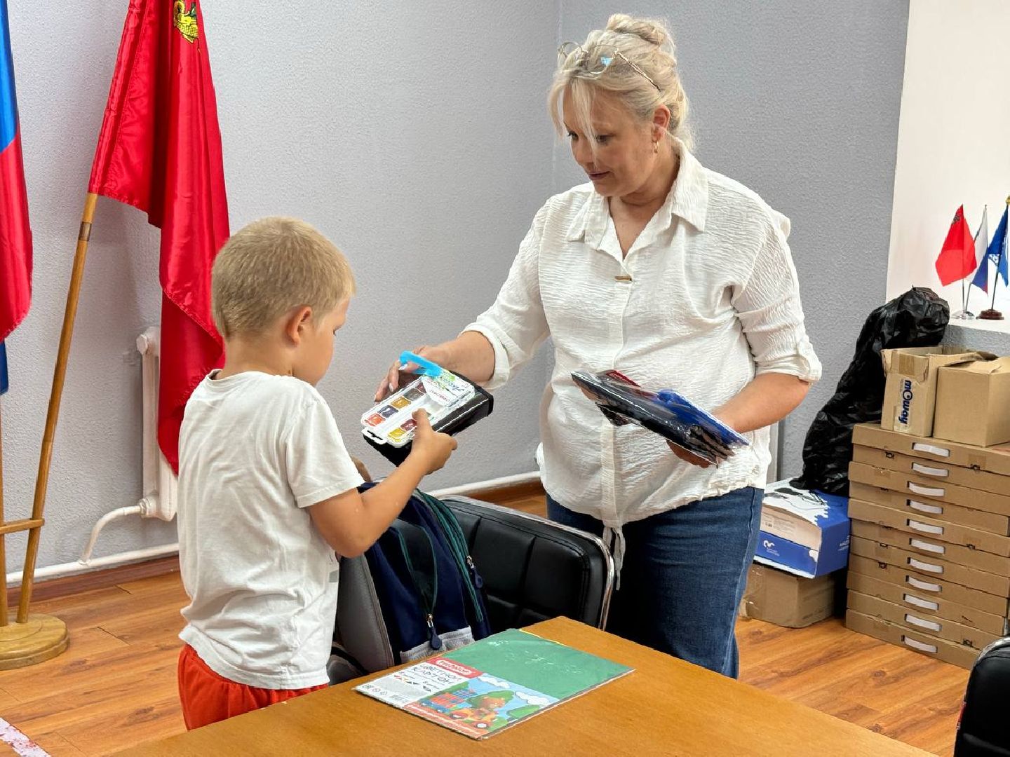 сын участника СВО, первый класс, городской округ восход, губернатор воробьев, помощь детям,