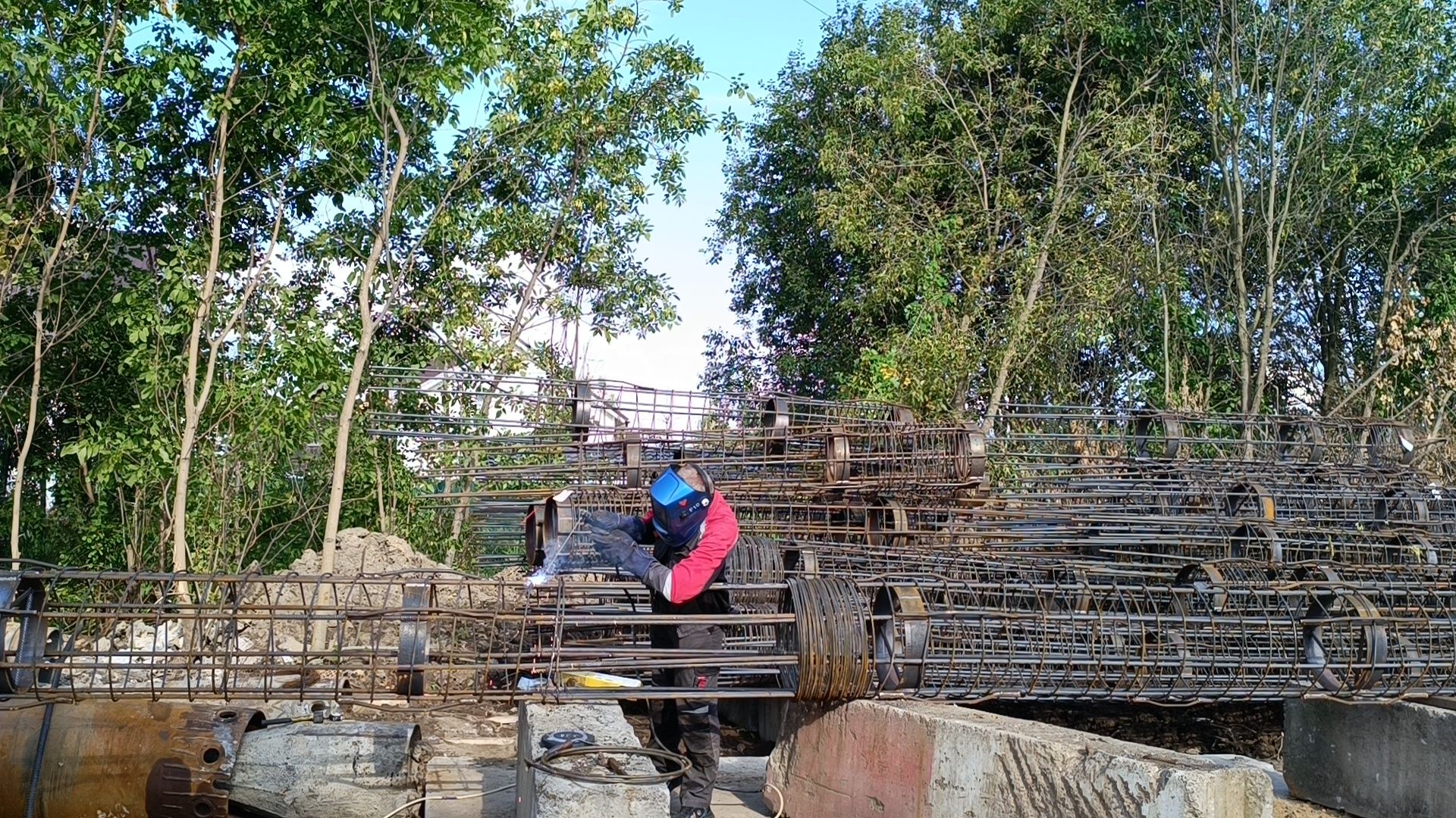 строительство, пешеходный переход, лобня,