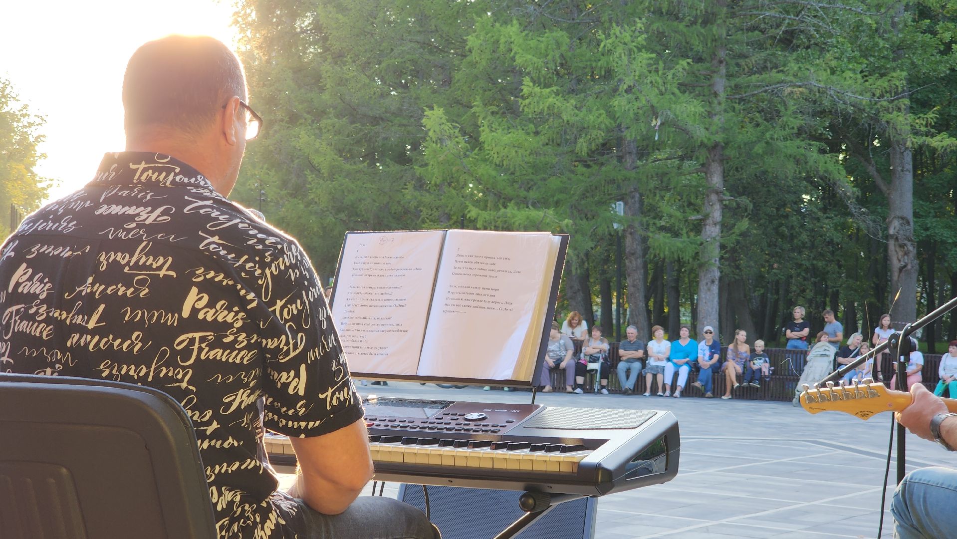 ступино, лето в подмосковье, уличные музыканты,