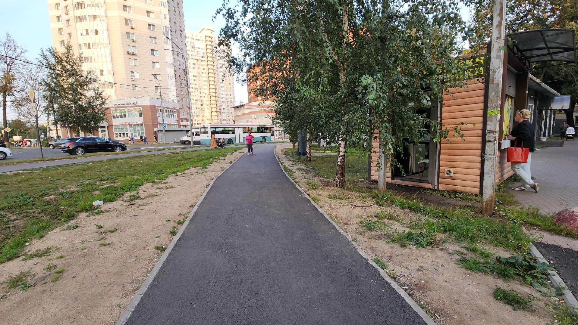 пушкино, народная тропа, асфальтовое покрытие, асфальтирование улицы, дорожный ремонт,