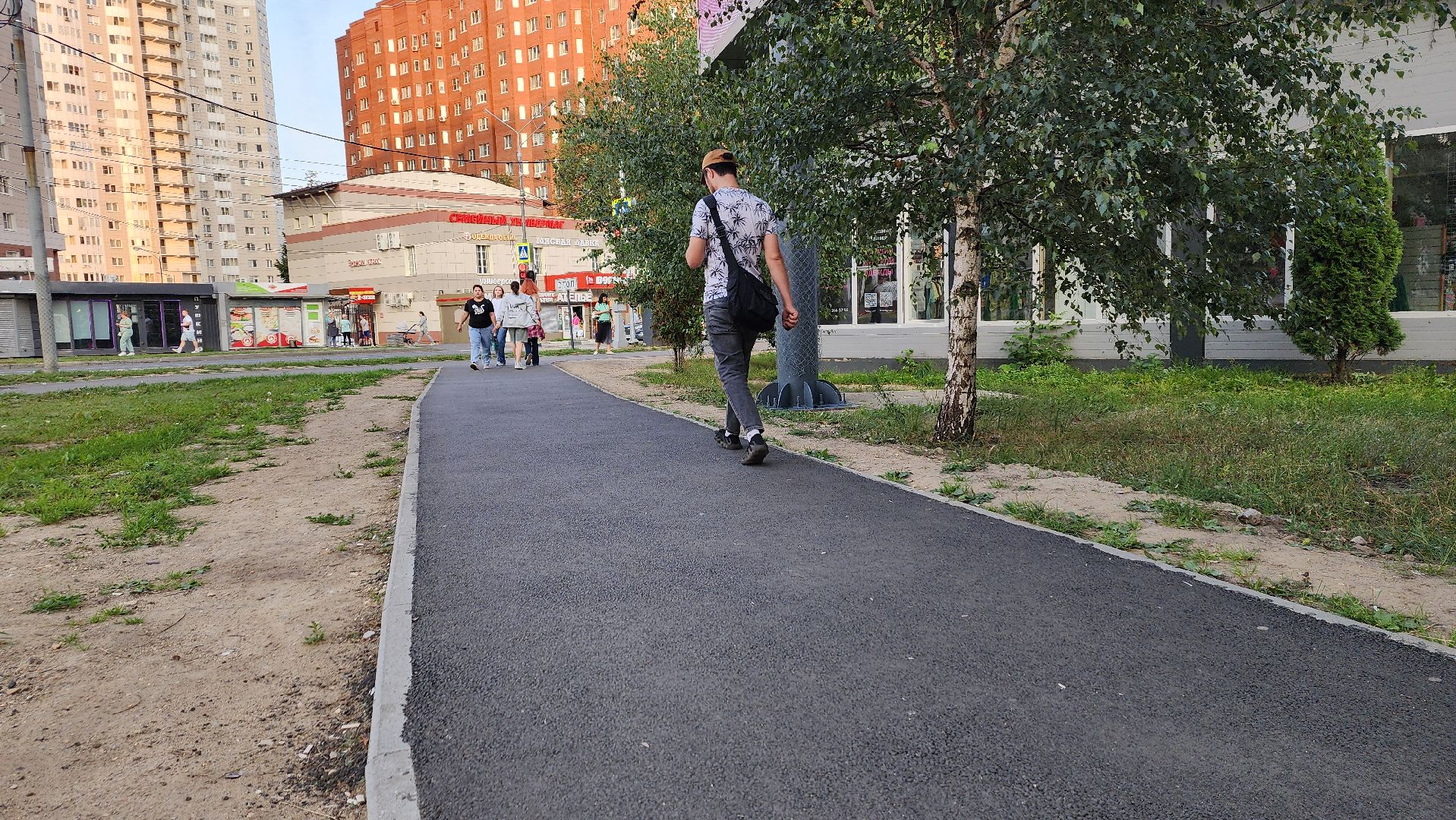 пушкино, народная тропа, асфальтовое покрытие, асфальтирование улицы, дорожный ремонт,