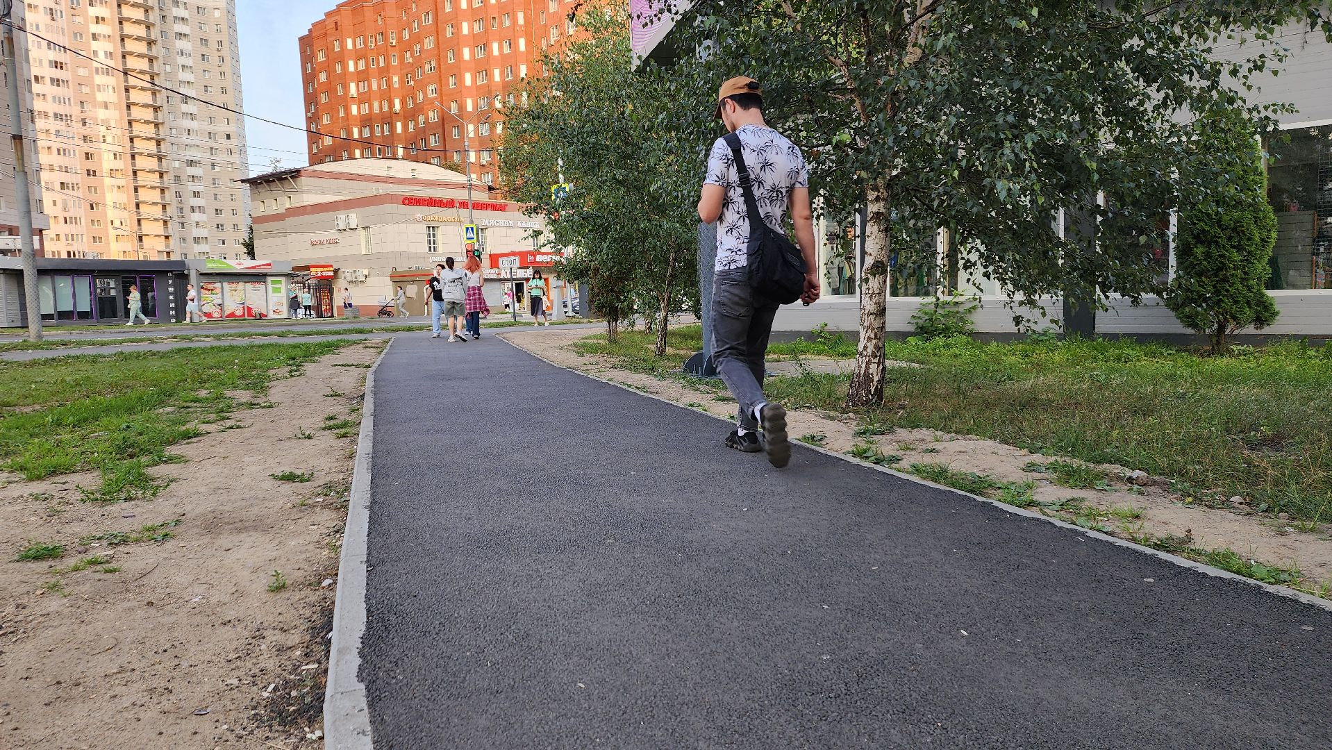 пушкино, народная тропа, асфальтовое покрытие, асфальтирование улицы, дорожный ремонт,