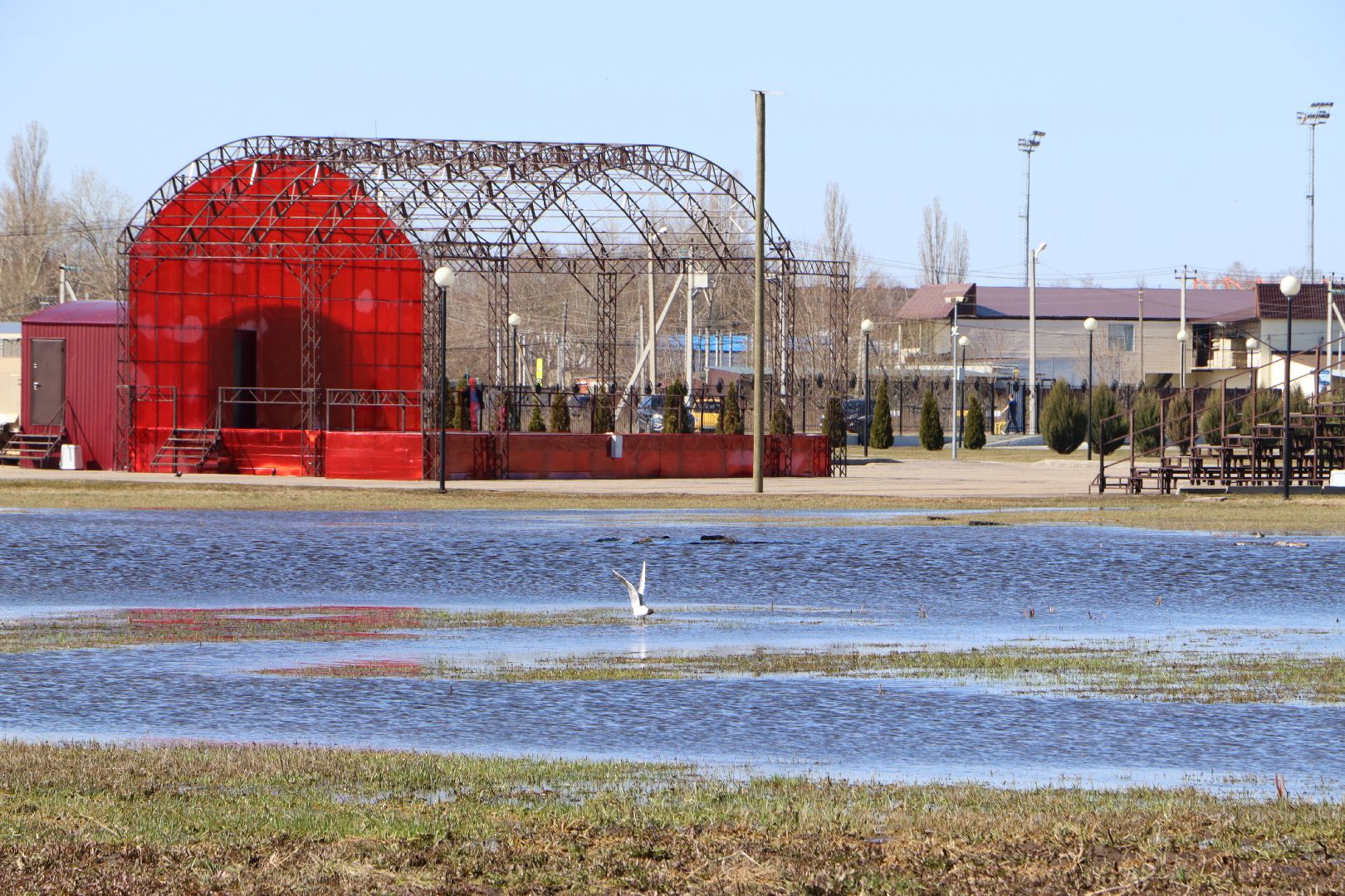 Серебряные Пруды, парк, половодье, природа