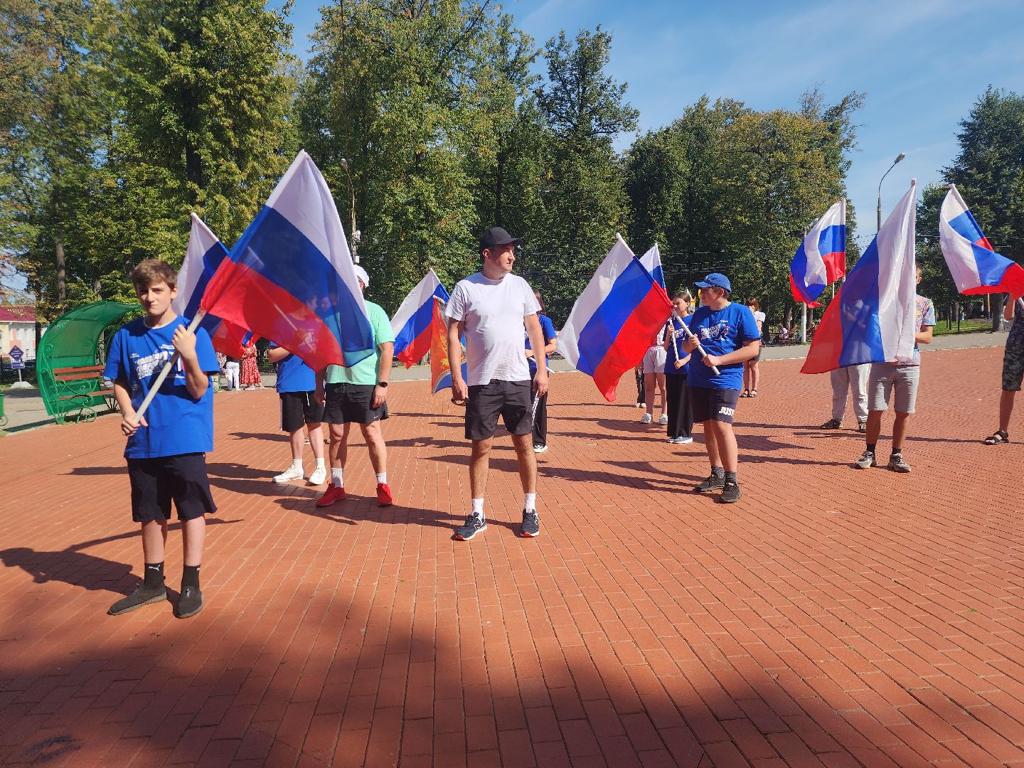 Павловский Посад, Городской округ Павловский Посад, День флага, Люди, Жители, Флаг,