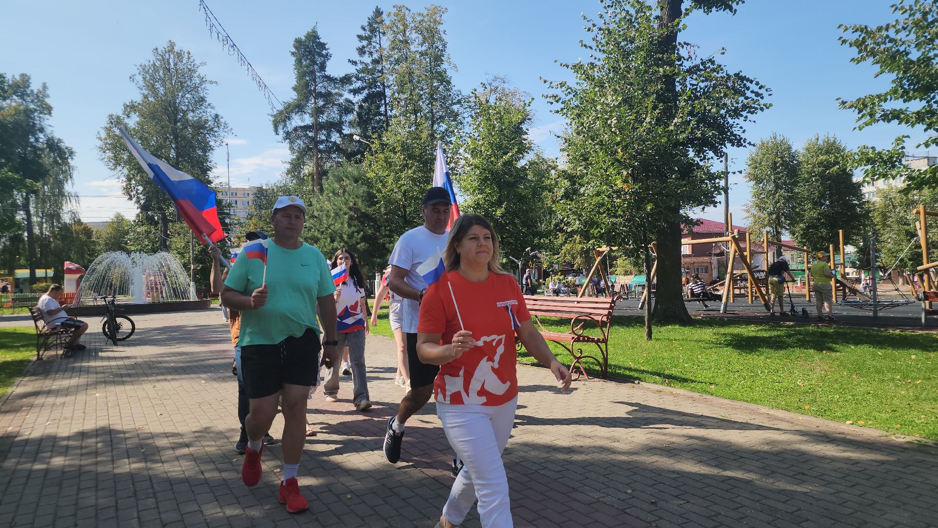 Павловский Посад, Городской округ Павловский Посад, День флага, Люди, Жители, Флаг,