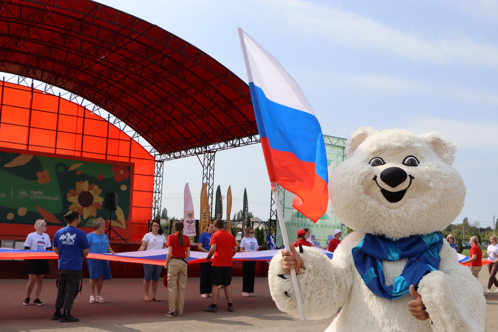 Серебряные Пруды, День флага, триколор, Парк Серебряный,