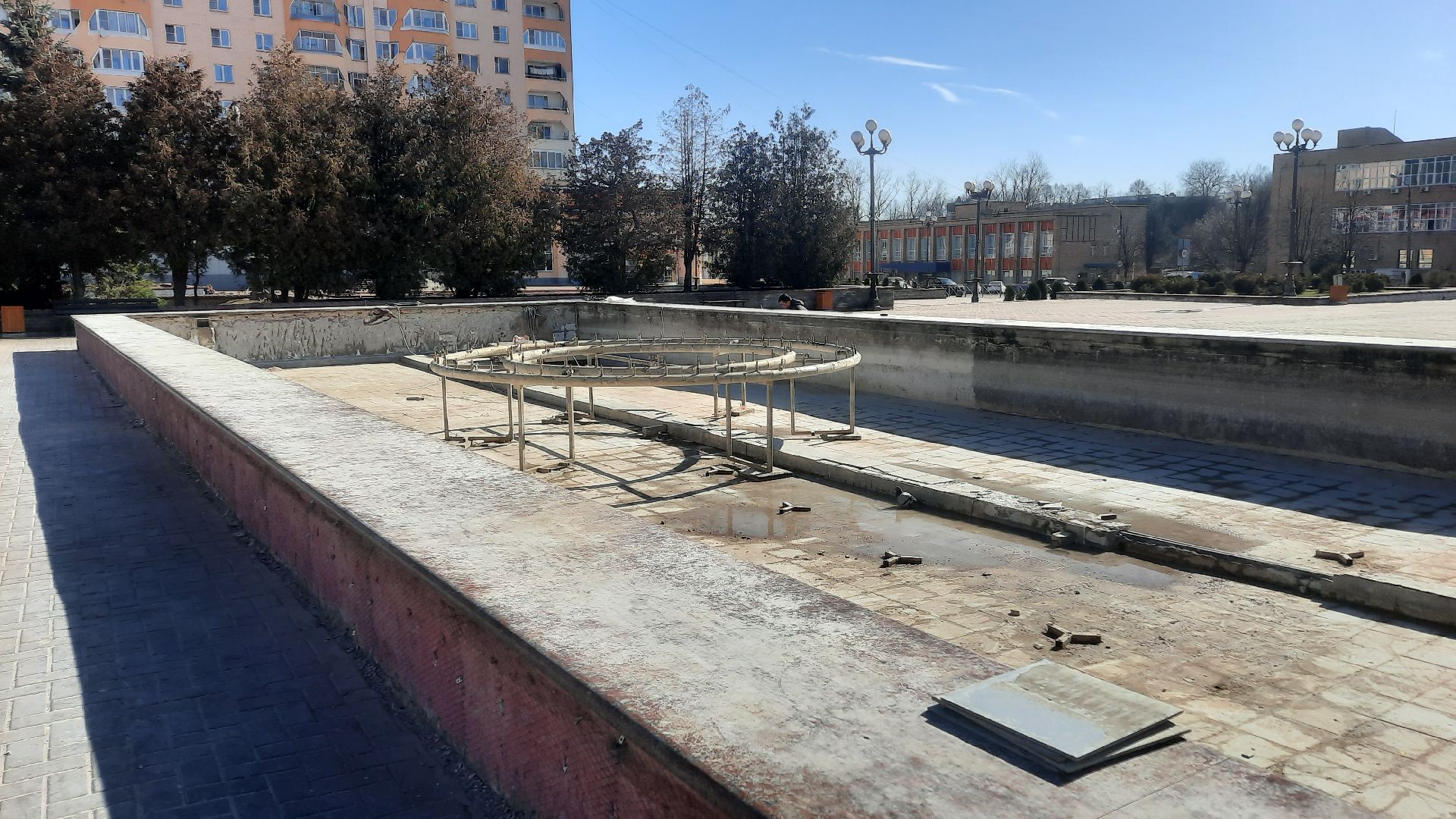 Фонтан, пуск фонтанов, город, Наро-Фоминск, перемены