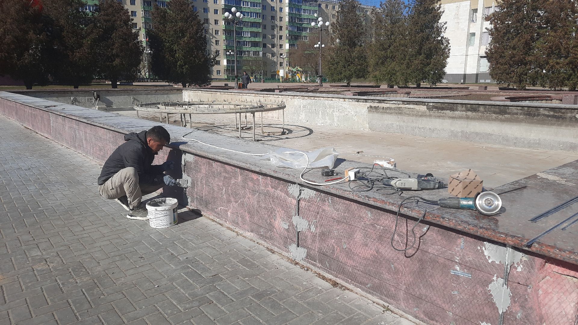 Фонтан, пуск фонтанов, город, Наро-Фоминск, перемены