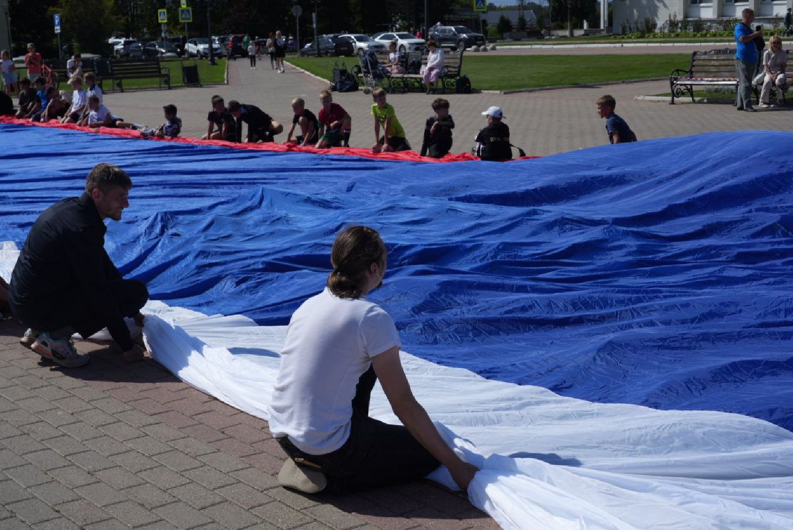 Акция, Триколор, Флаг, Сергиев Посад, День флага,