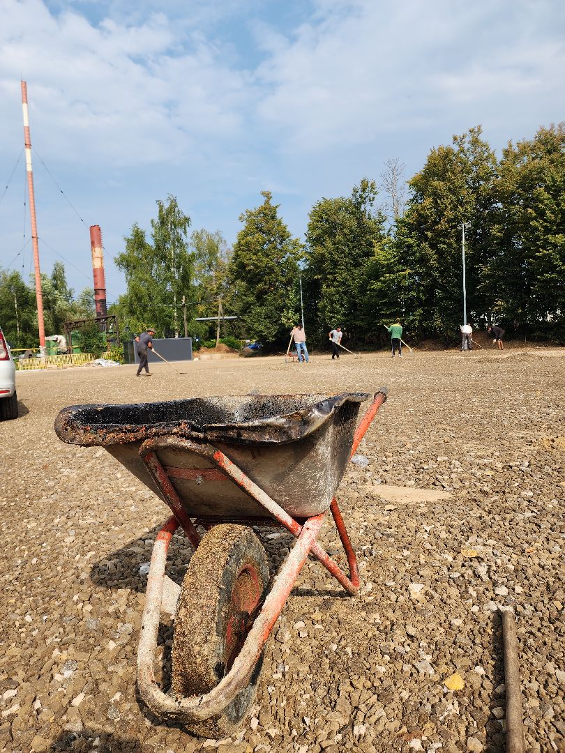 Спорт,спорт в рузе, хоккейная коробка, строительство, строительство хоккейной коробки, Руза, рузский городской округ,