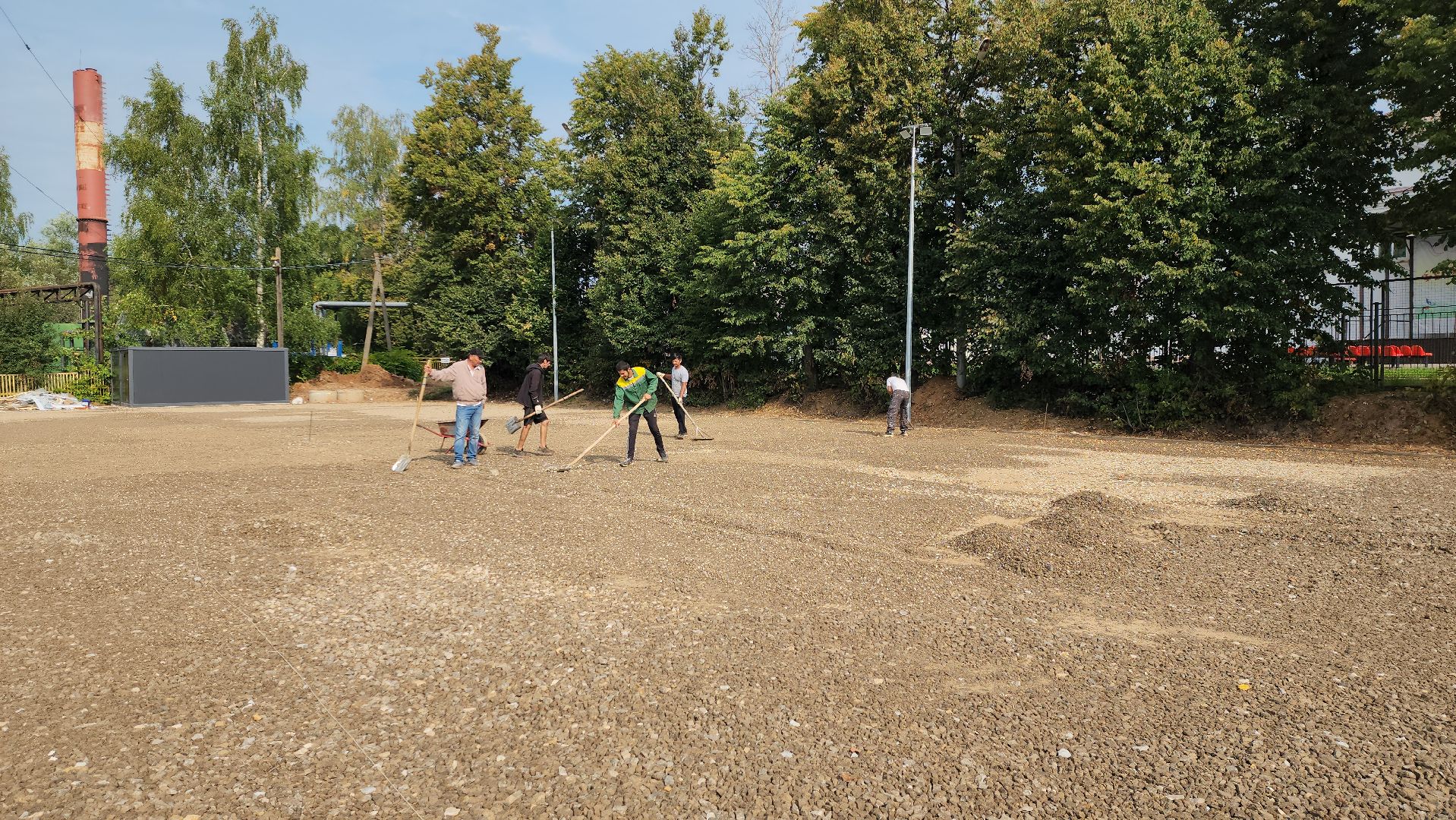 Спорт,спорт в рузе, хоккейная коробка, строительство, строительство хоккейной коробки, Руза, рузский городской округ,