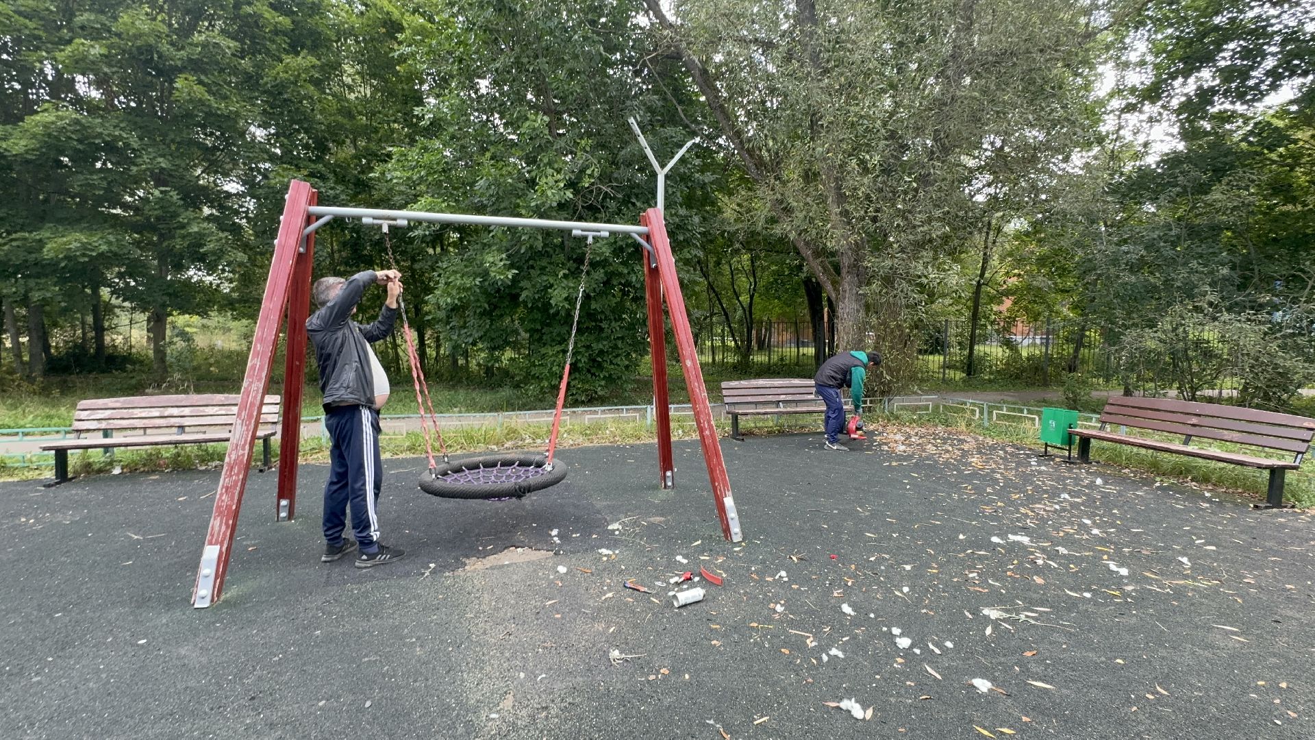 Солнечногорск, Уборка, покос травы, ремонт площадки, Жители,