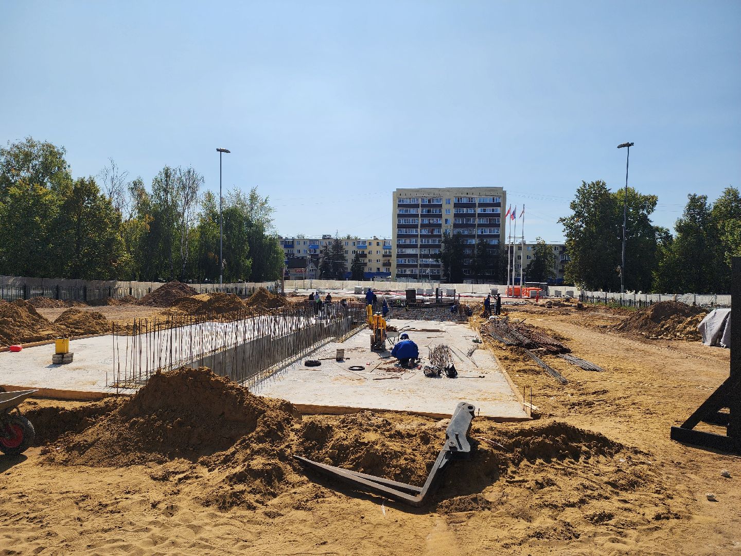 воскресенск, благоустройство, ледовый дворец,