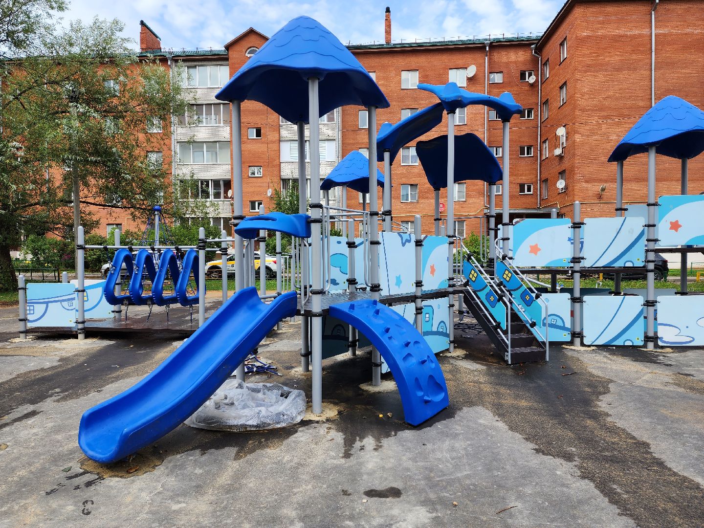 бронницы, благоустройство, модернизация детских игровых площадок, комсомольский переулок,
