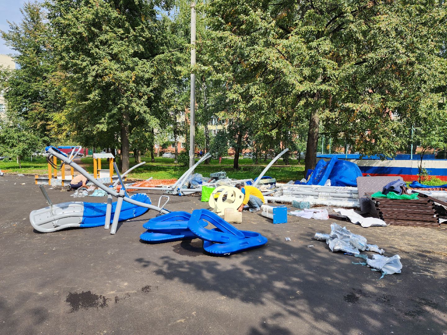 бронницы, благоустройство, модернизация детских игровых площадок, Марьинский переулок 5,