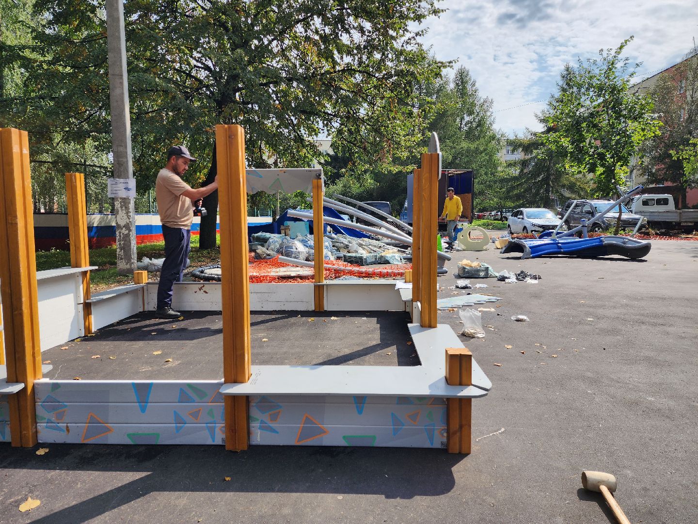 бронницы, благоустройство, модернизация детских игровых площадок, Марьинский переулок 5,