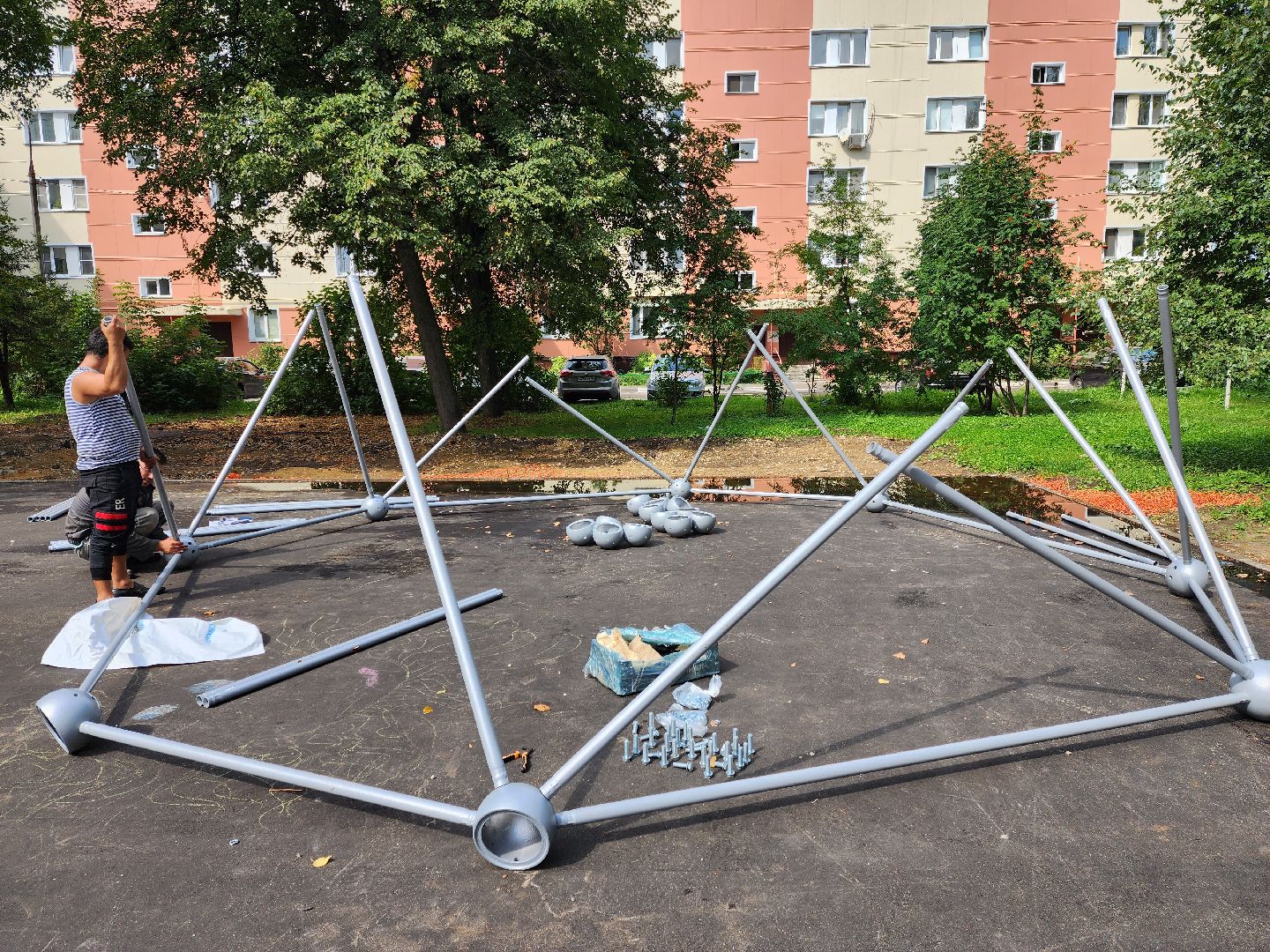 бронницы, благоустройство, модернизация детских игровых площадок, Марьинский переулок 5,