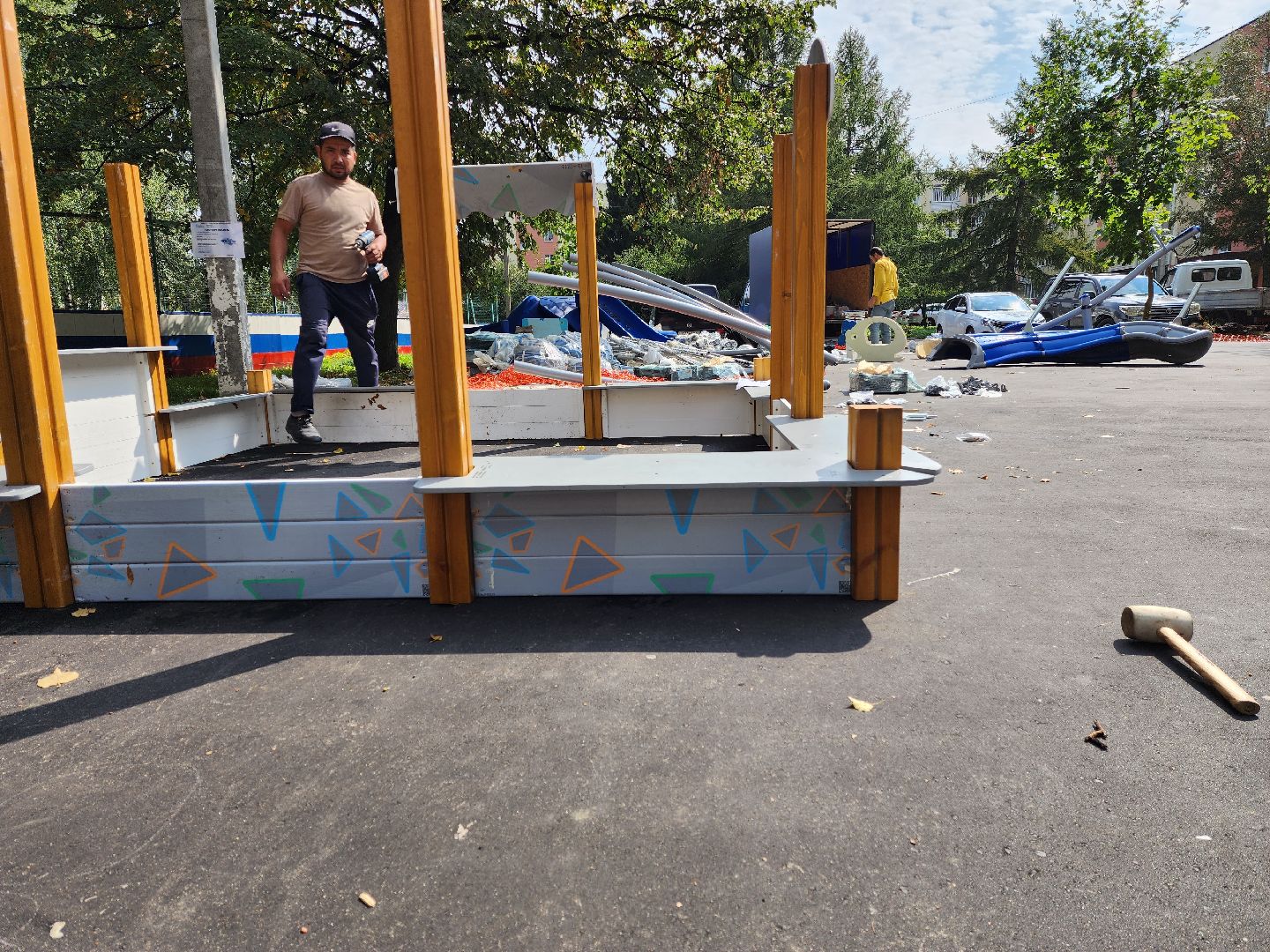 бронницы, благоустройство, модернизация детских игровых площадок, Марьинский переулок 5,