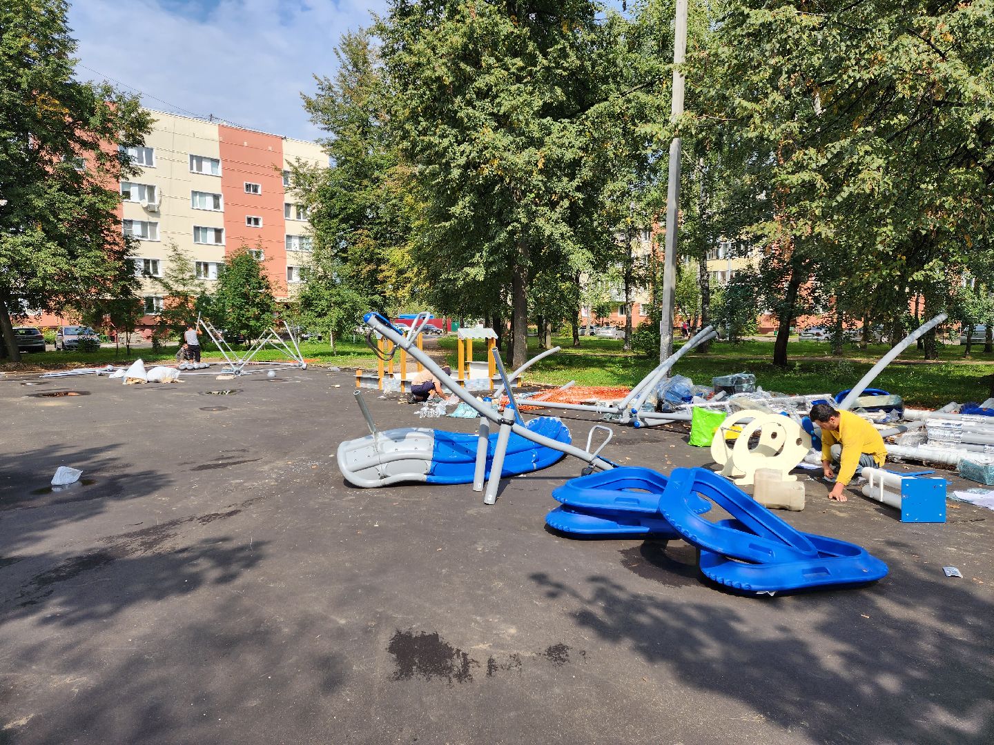 бронницы, благоустройство, модернизация детских игровых площадок, Марьинский переулок 5,