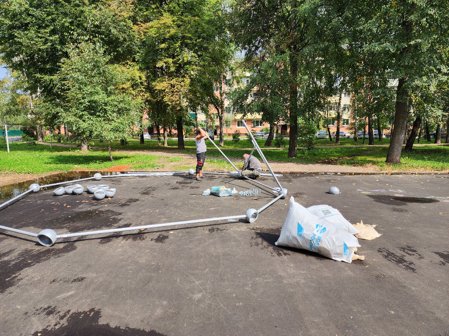 бронницы, благоустройство, модернизация детских игровых площадок, Марьинский переулок 5,