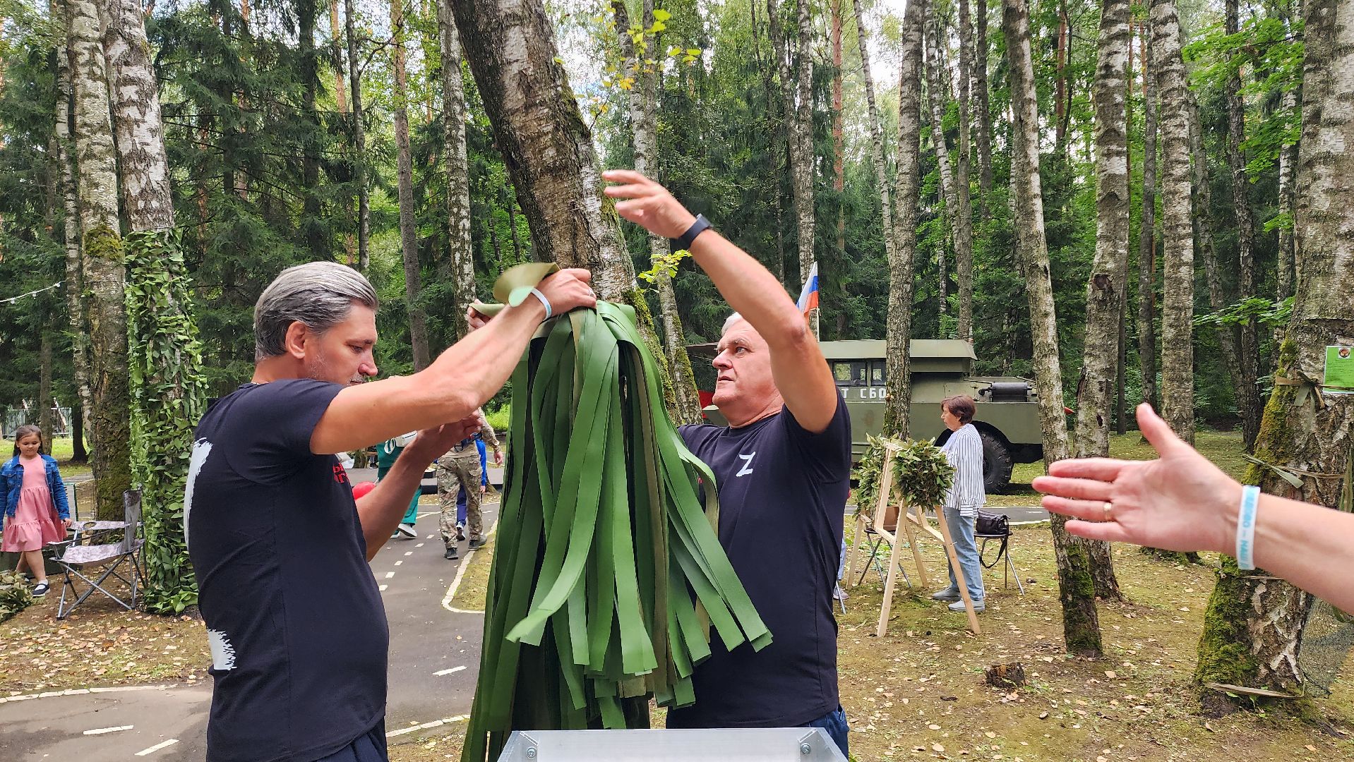 домодедово, Подмосковье, День города, СВО, патриотический центр, своих не бросаем, маскировочная сеть,