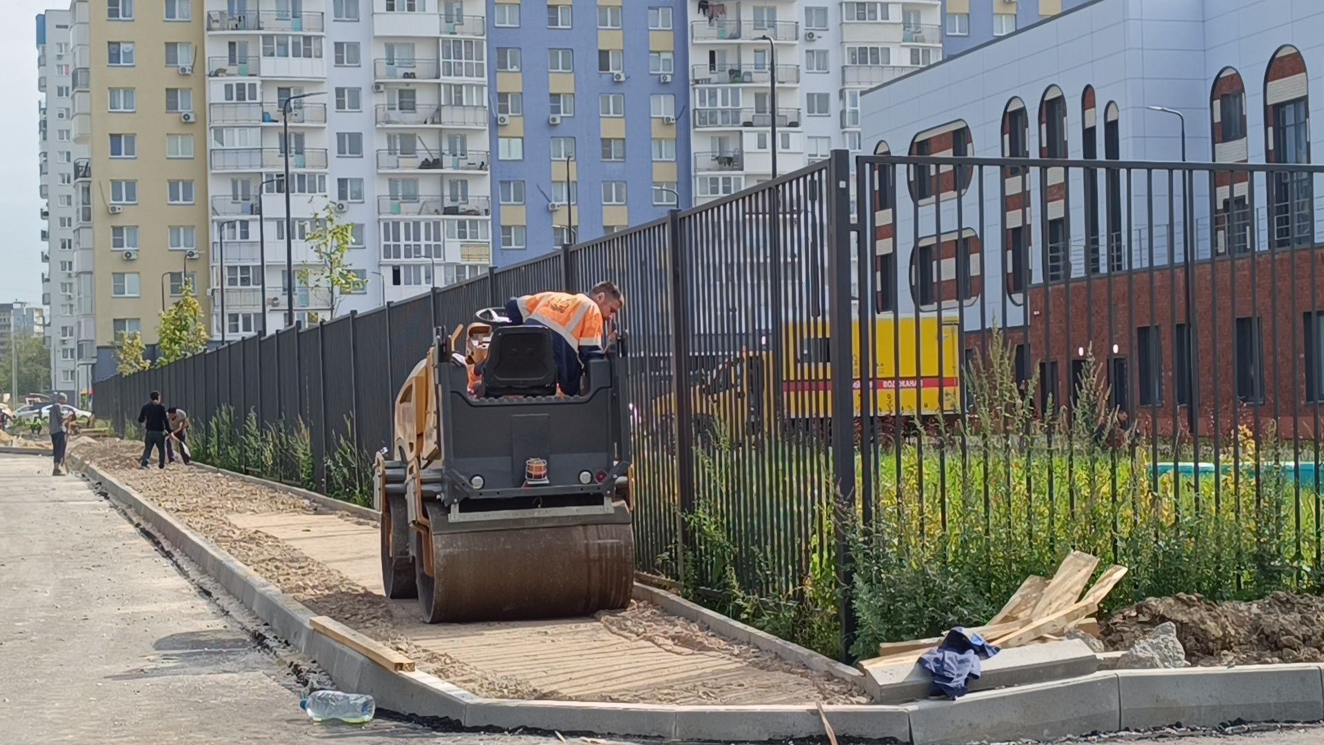 дорога, автобус, школа, лобня, авиатика,