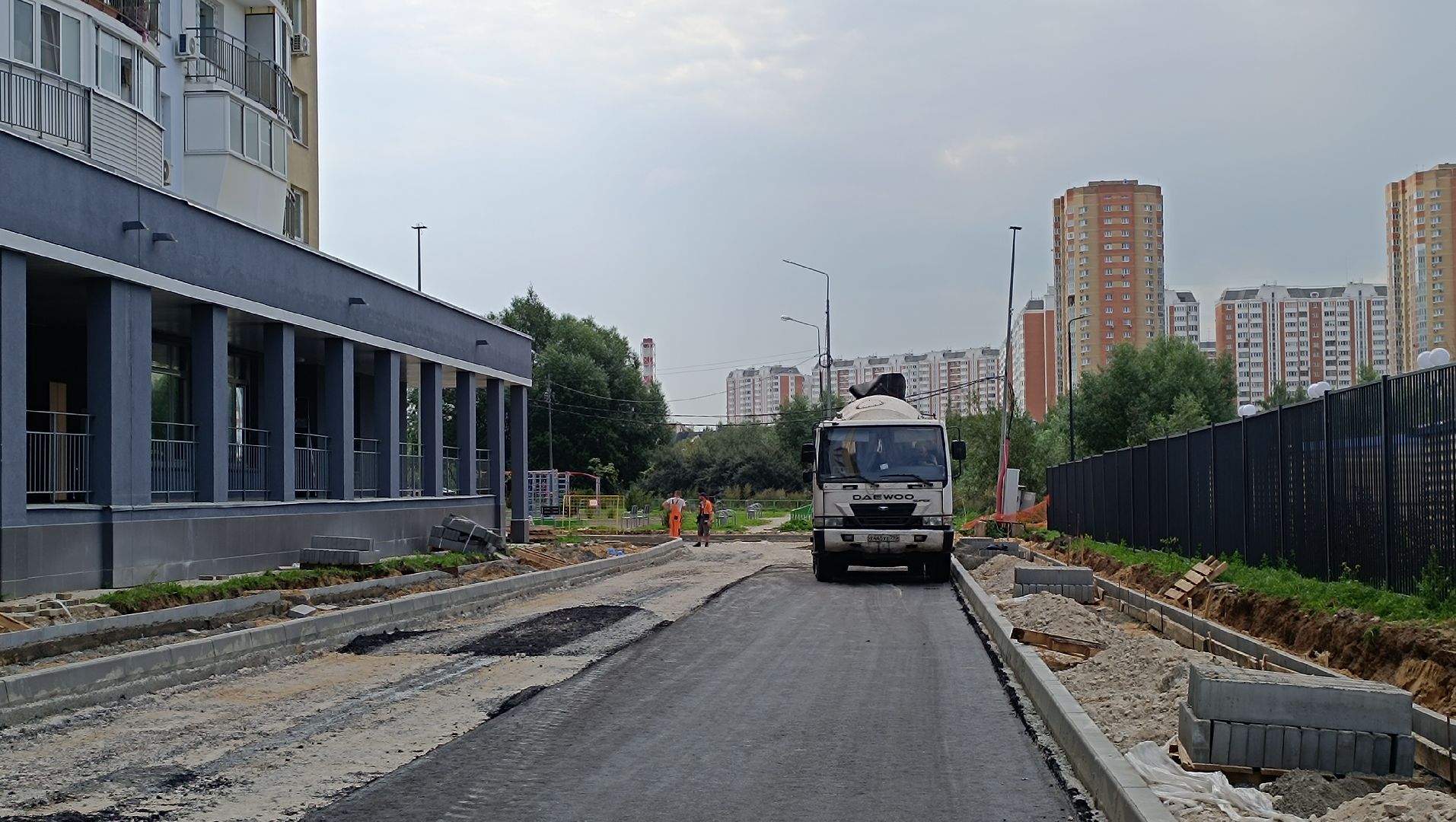 дорога, автобус, школа, лобня, авиатика,