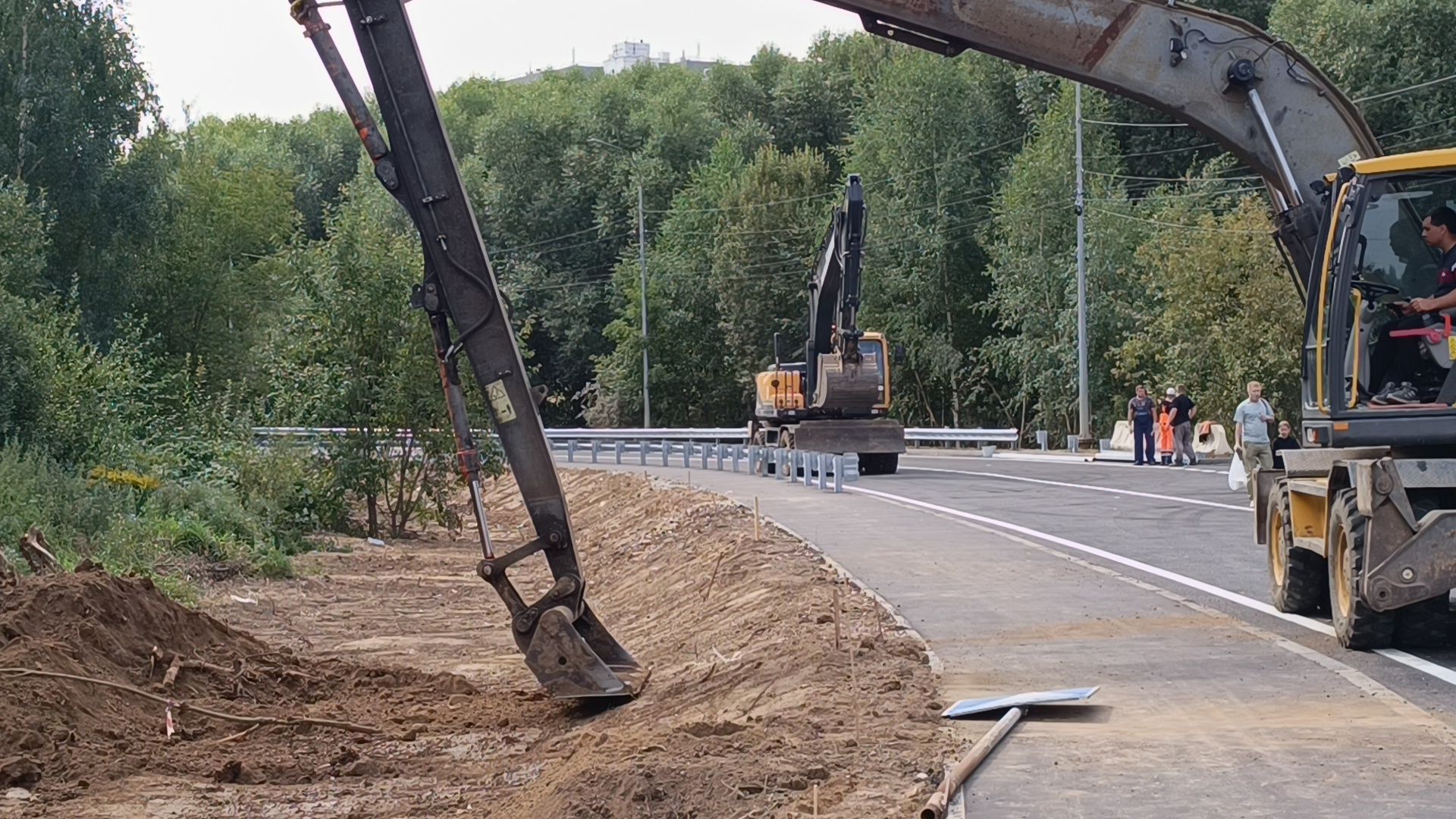 ремонт дорог, лобня, разметка дороги,