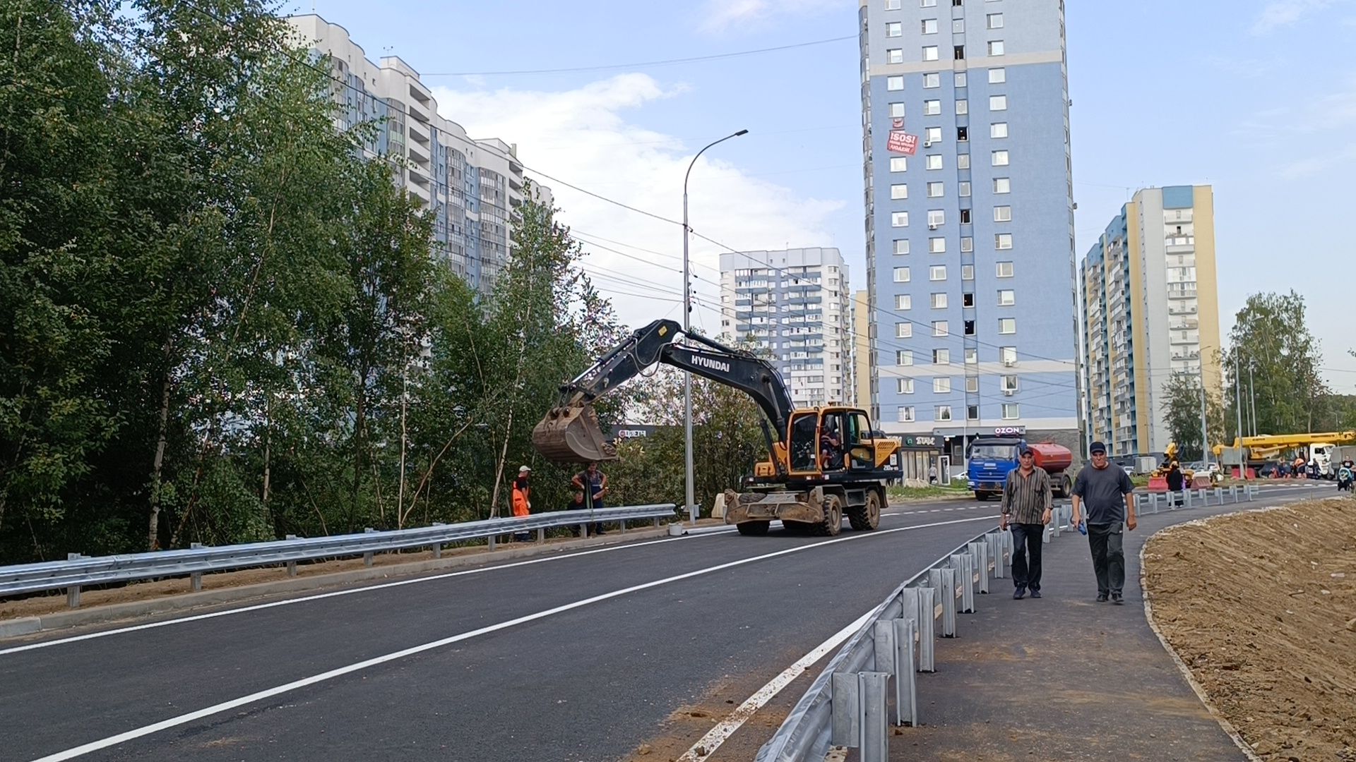 ремонт дорог, лобня, разметка дороги,