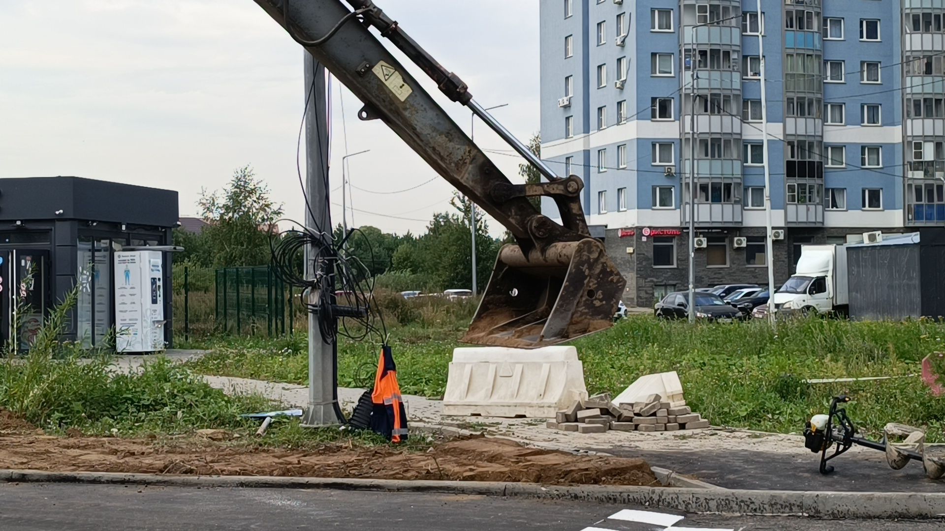 ремонт дорог, лобня, разметка дороги,