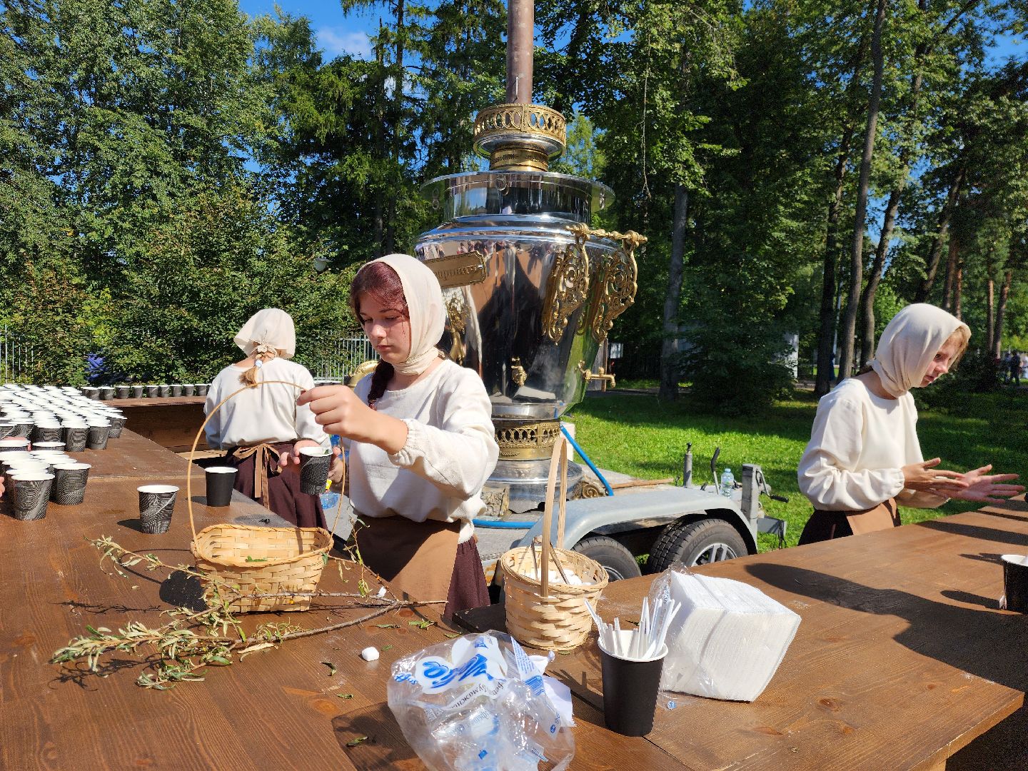 ногинск, жители, самовар, чаепитие, фестиваль, общество, глуховский парк,