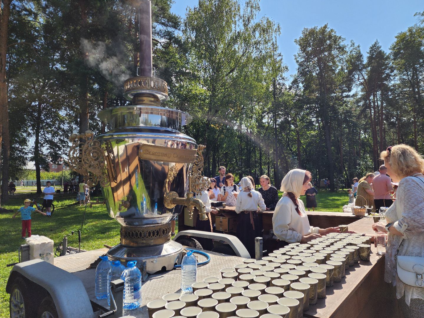 ногинск, жители, самовар, чаепитие, фестиваль, общество, глуховский парк,