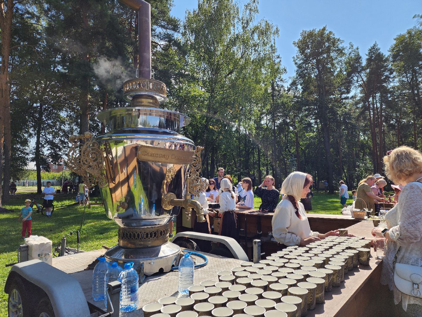 ногинск, жители, самовар, чаепитие, фестиваль, общество, глуховский парк,