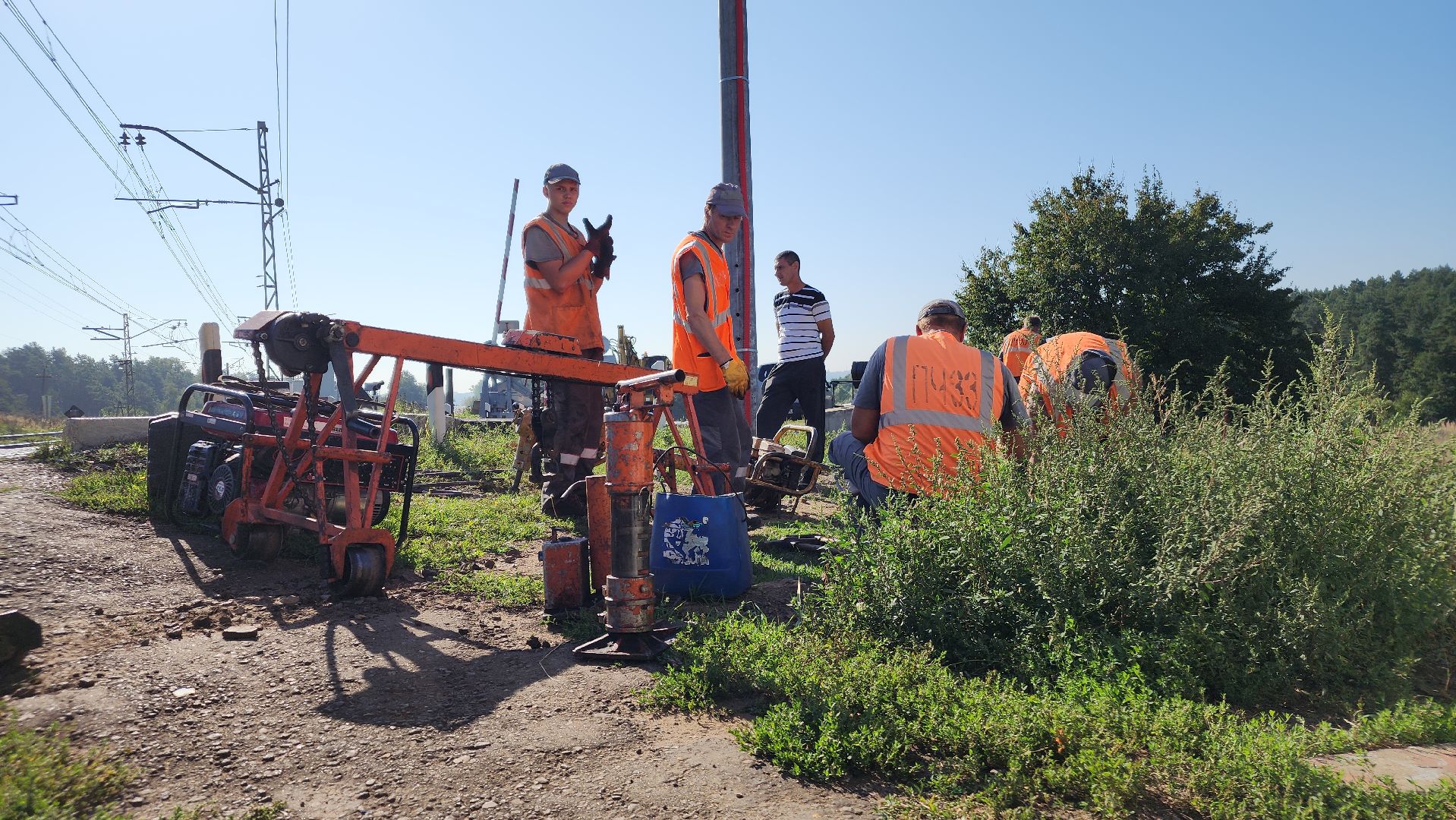 ступино, ремонт переезда,ржд,