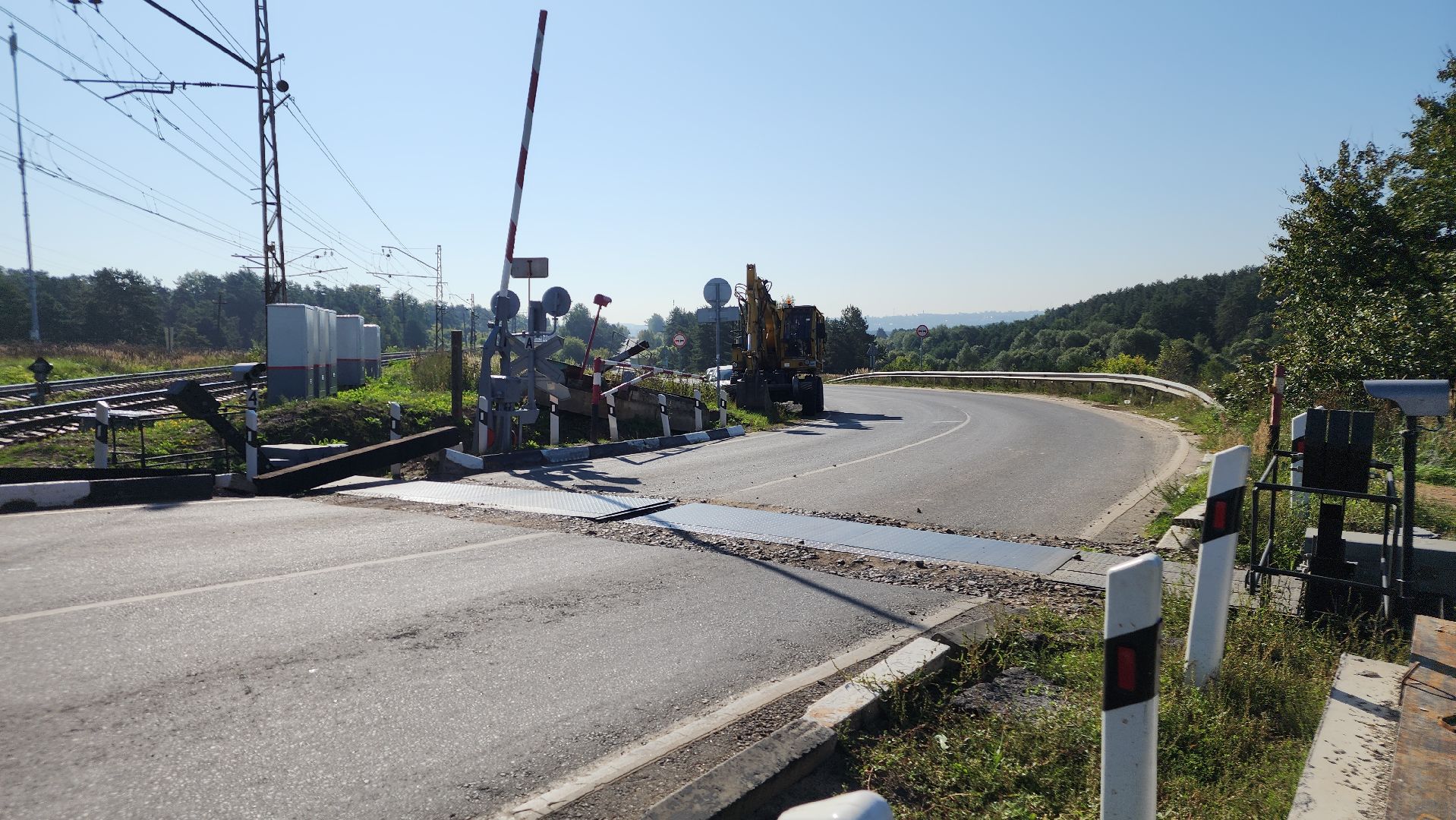 ступино, ремонт переезда,ржд,