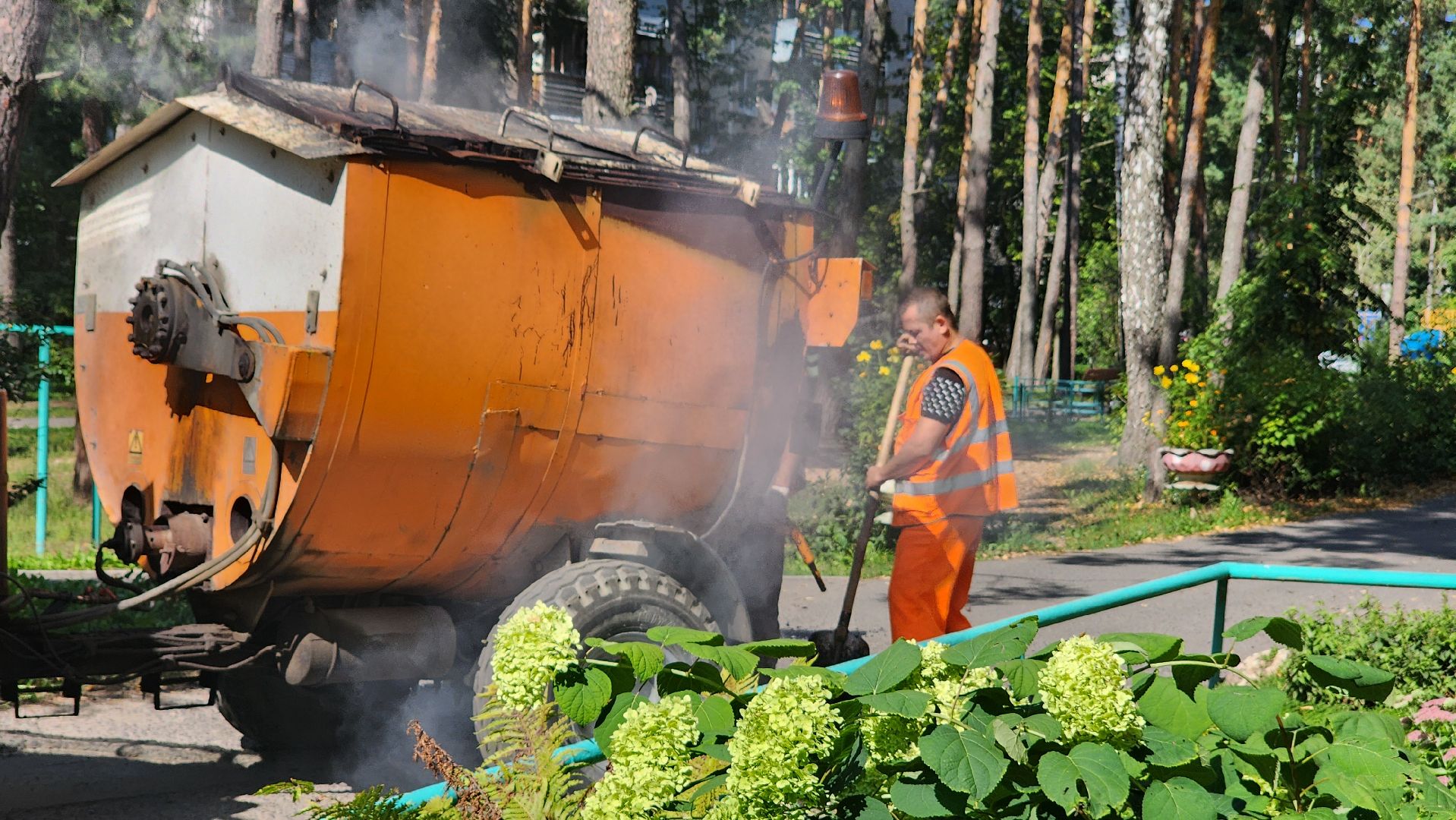 дороги, ямочный ремонт, протвино, комбинат благоустройства, ремонт дорог,