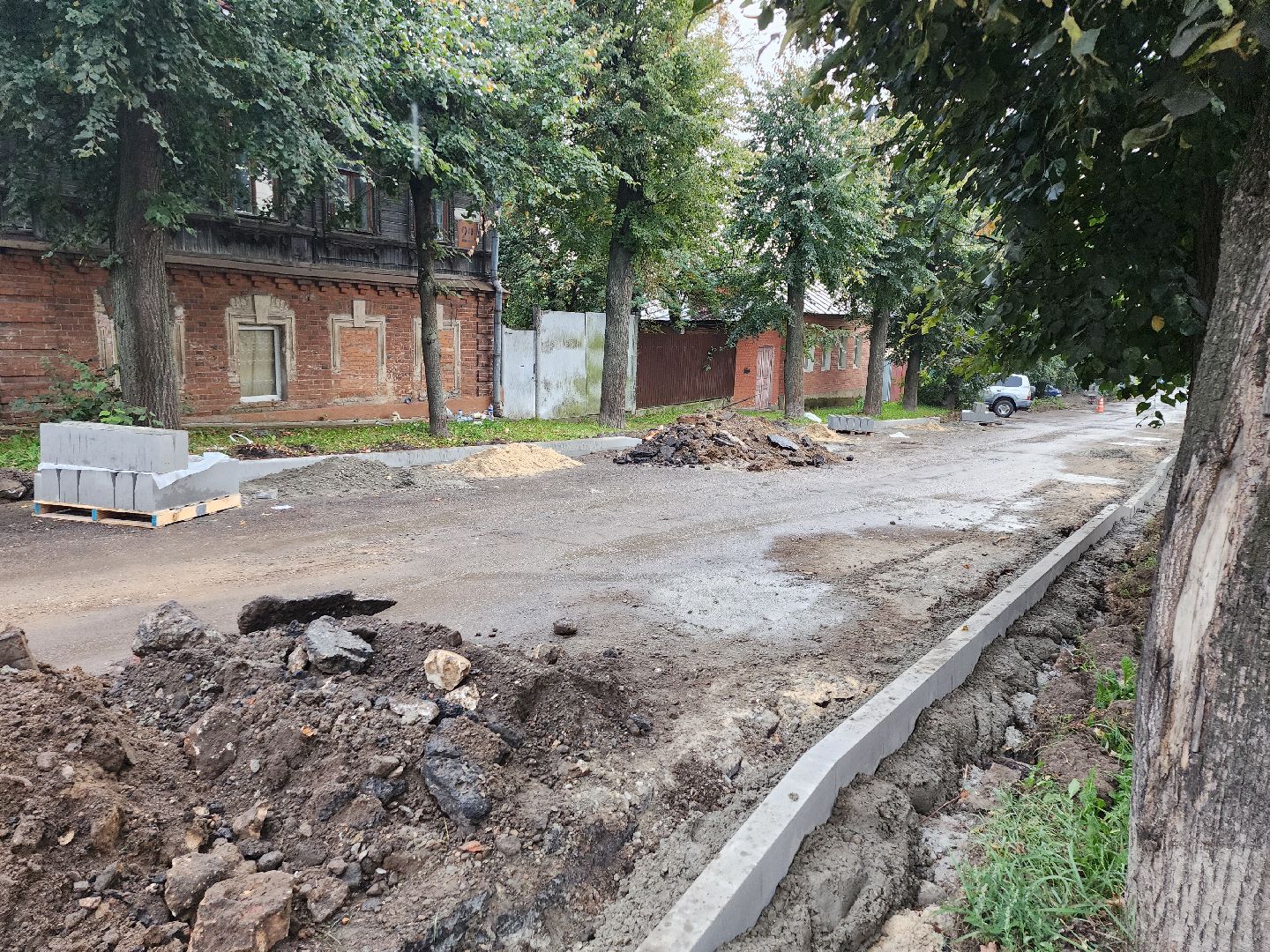 серпухов, подмосковье, ремонт дороги,