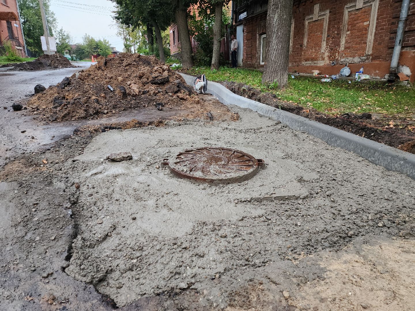 серпухов, подмосковье, ремонт дороги,