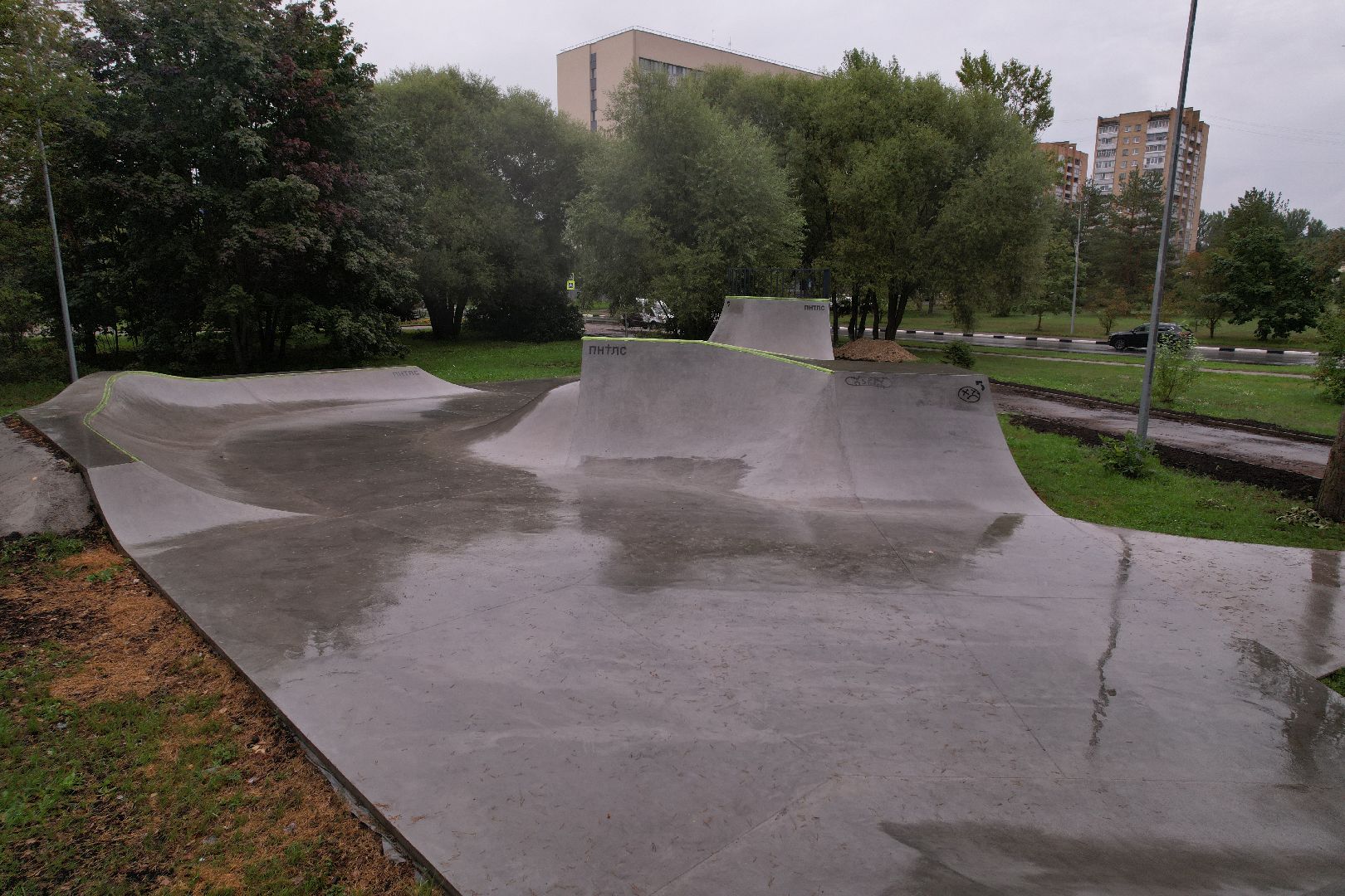 видео с коптера, дубна, набережная, благоустройство,