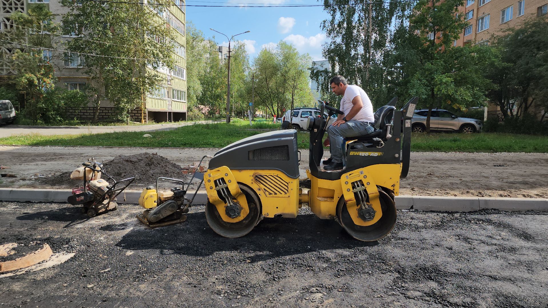 егорьевск, благоустройство, парковки, парковка, бордюры, тротуары,