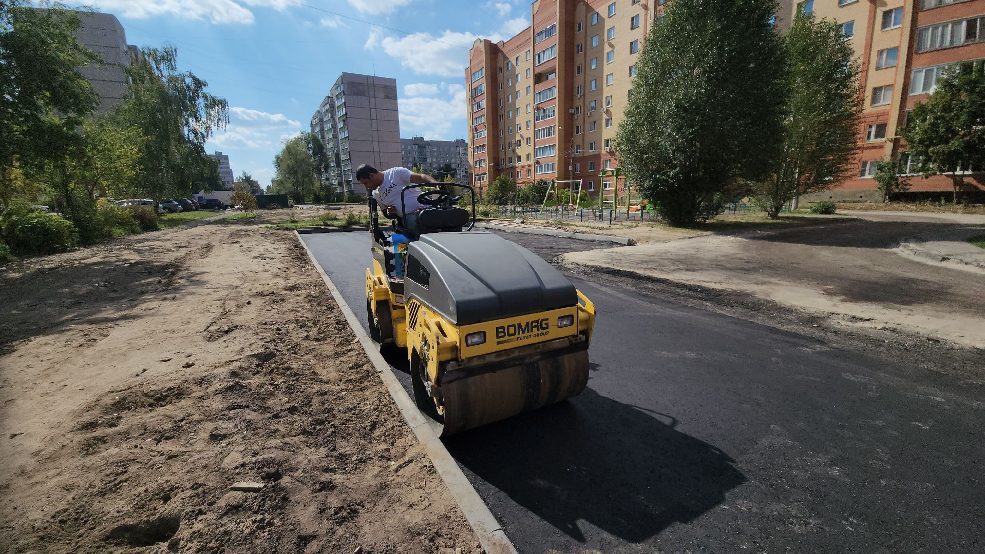 егорьевск, благоустройство, парковки, парковка, бордюры, тротуары,