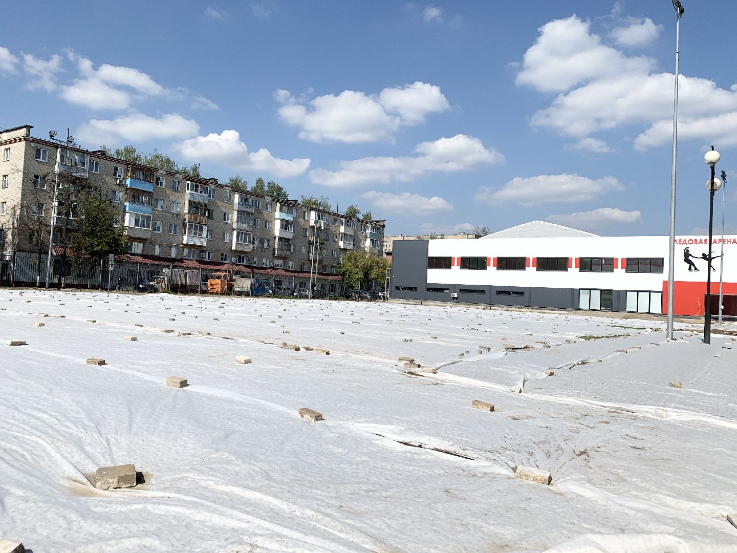 Балашиха, Подмосковье, Реконструкция стадиона Орион, Строительство,