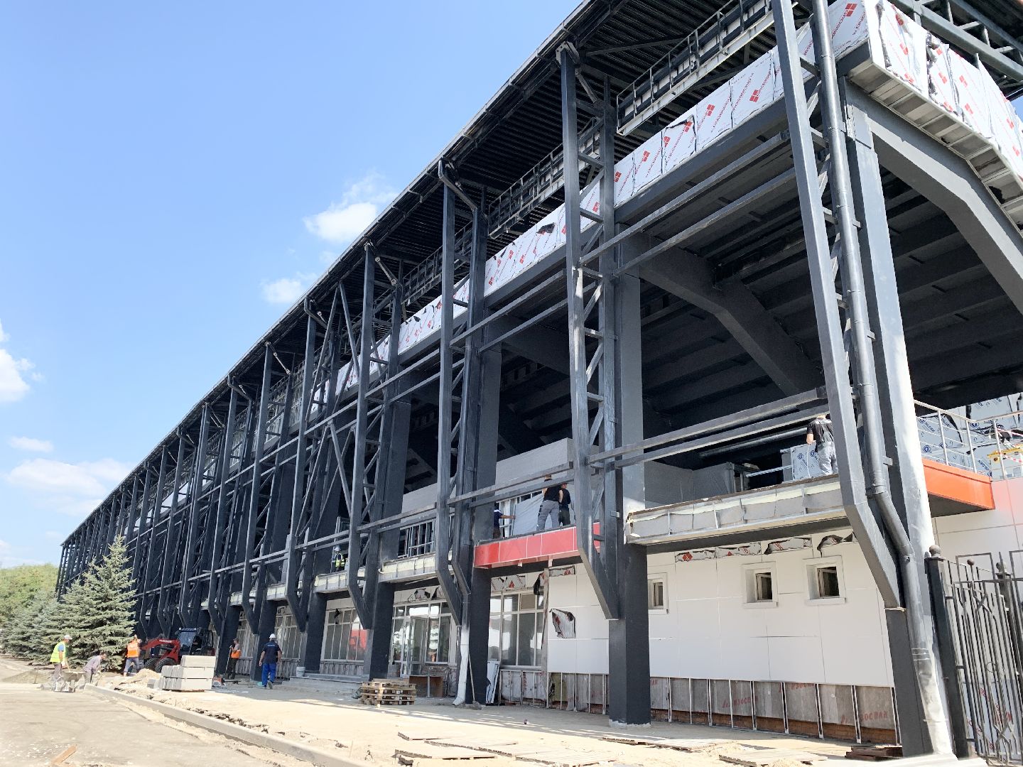 Балашиха, Подмосковье, Реконструкция стадиона Орион, Строительство,