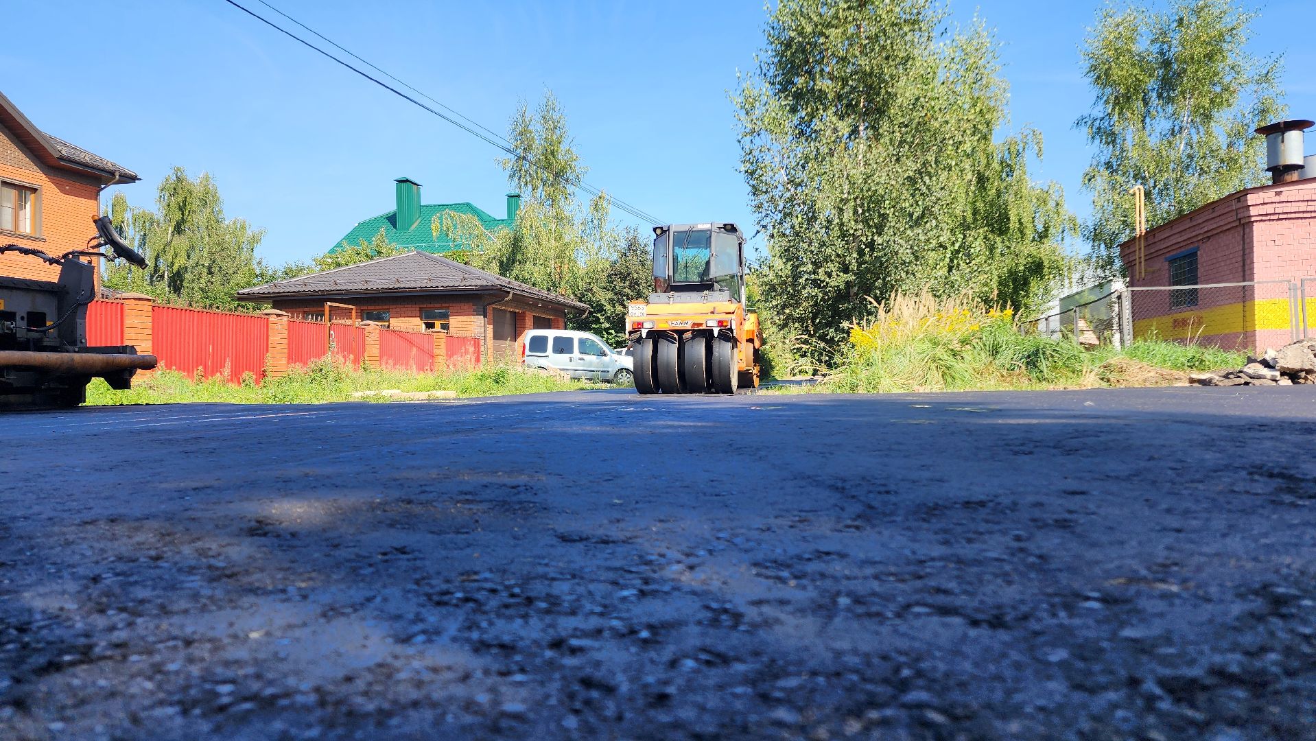 Дороги, ремонт дороги, Подмосковье, домодедово, Поле чудес, Проезжая часть, расширение дороги,