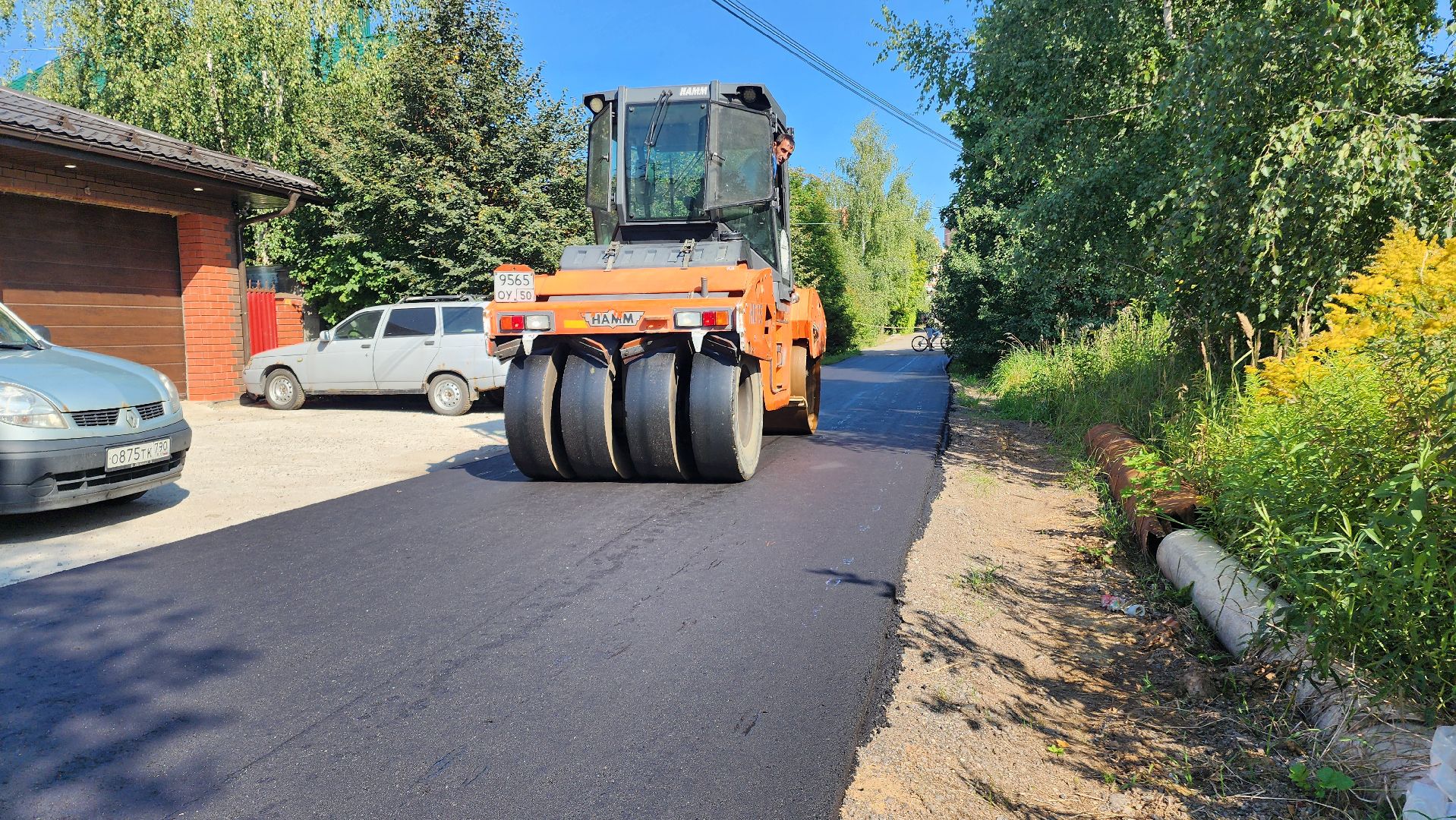 Дороги, ремонт дороги, Подмосковье, домодедово, Поле чудес, Проезжая часть, расширение дороги,